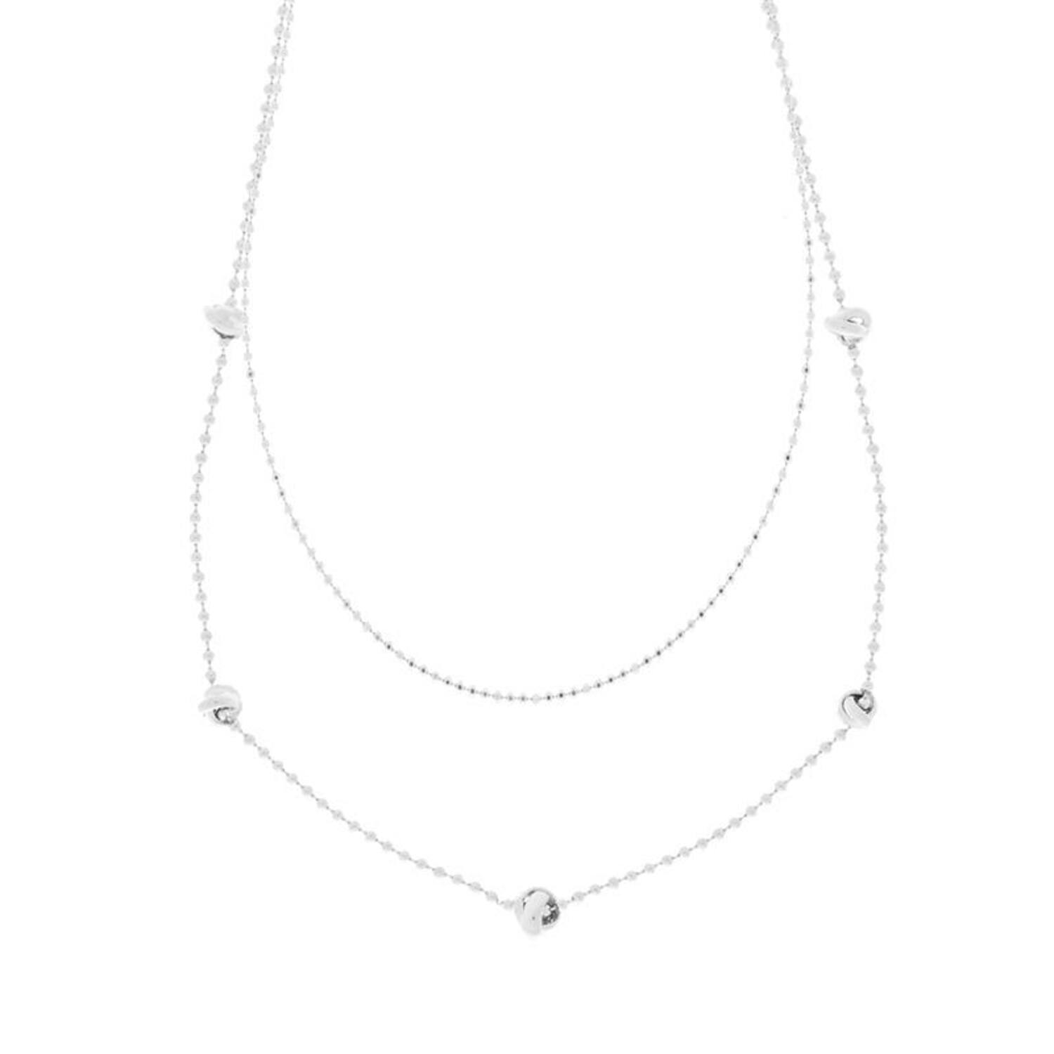  Collier - Fantasieschakel - Zilver - 42cm