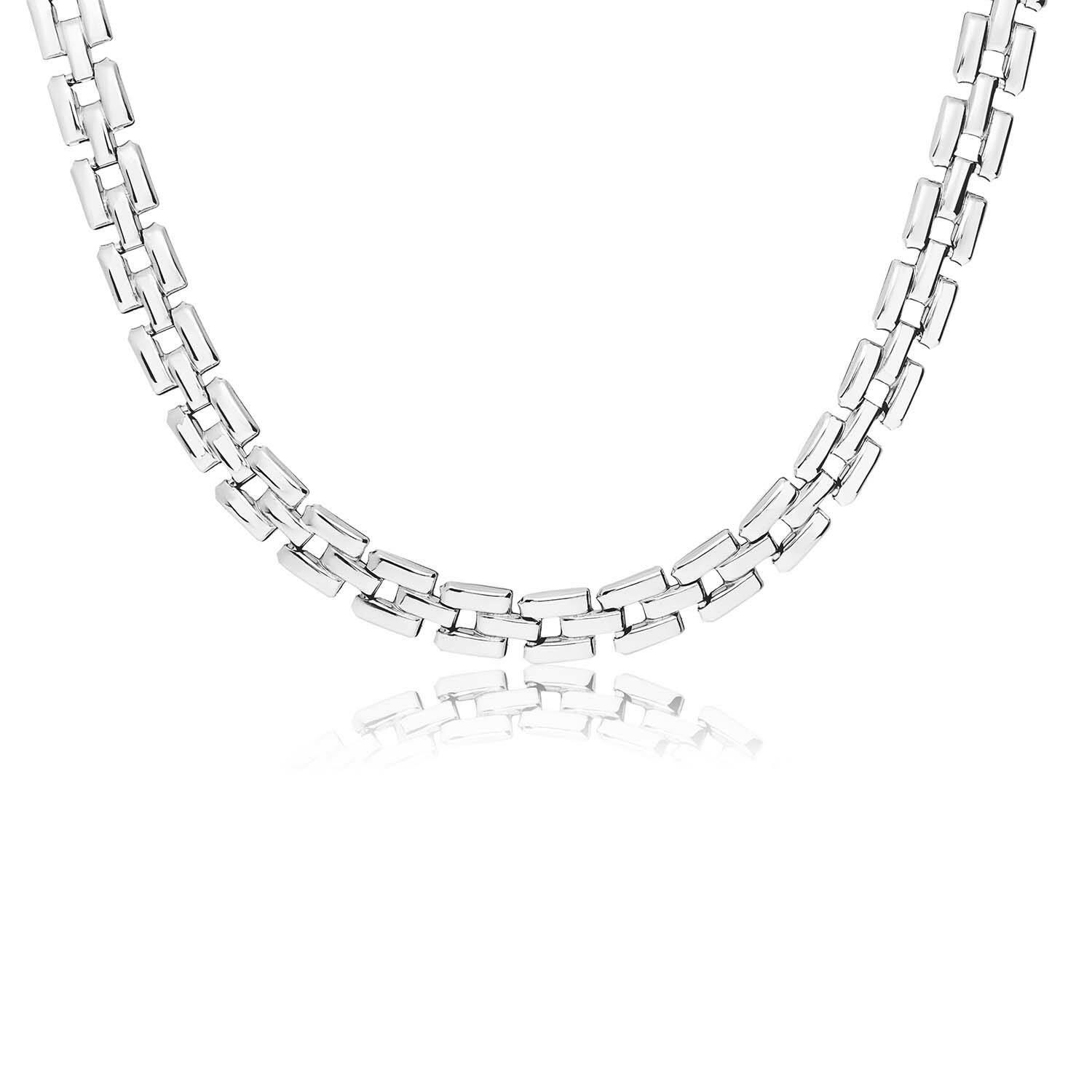  Gliederketten - Fantasieglied - Silber - 43cm