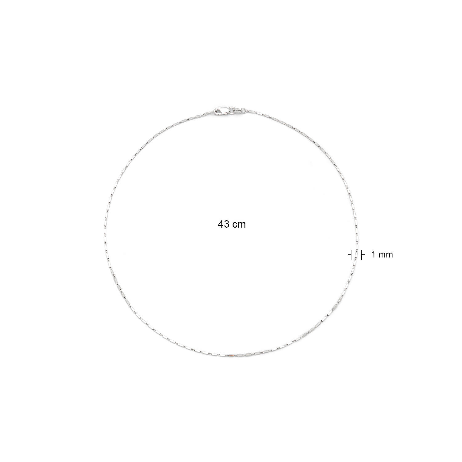  Schakelcollier - Zilver - 45cm