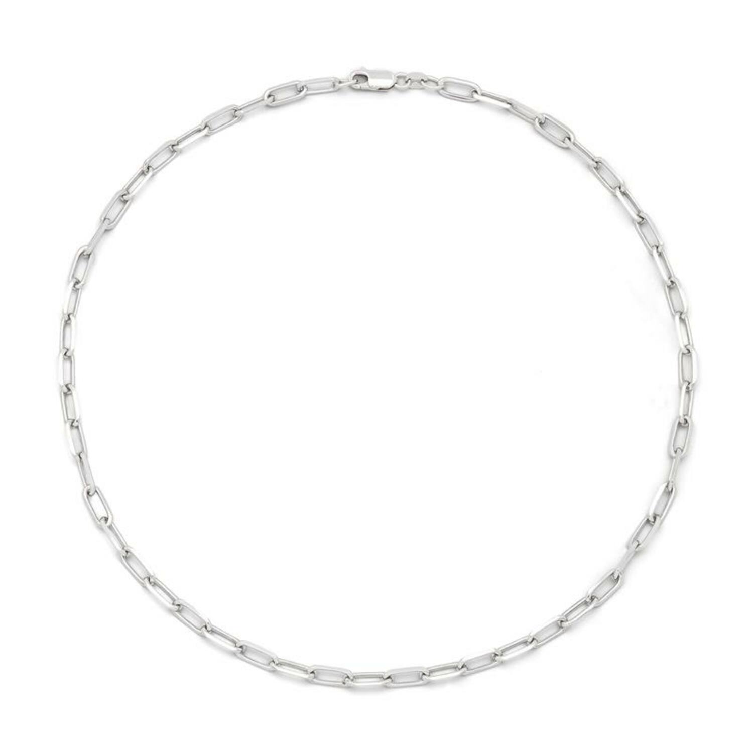  Gliederketten - Büroklammer - Silber - 45cm