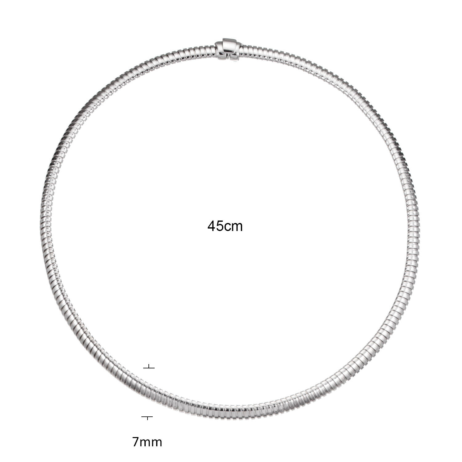  Colliers à pendentif - Argent - 45cm