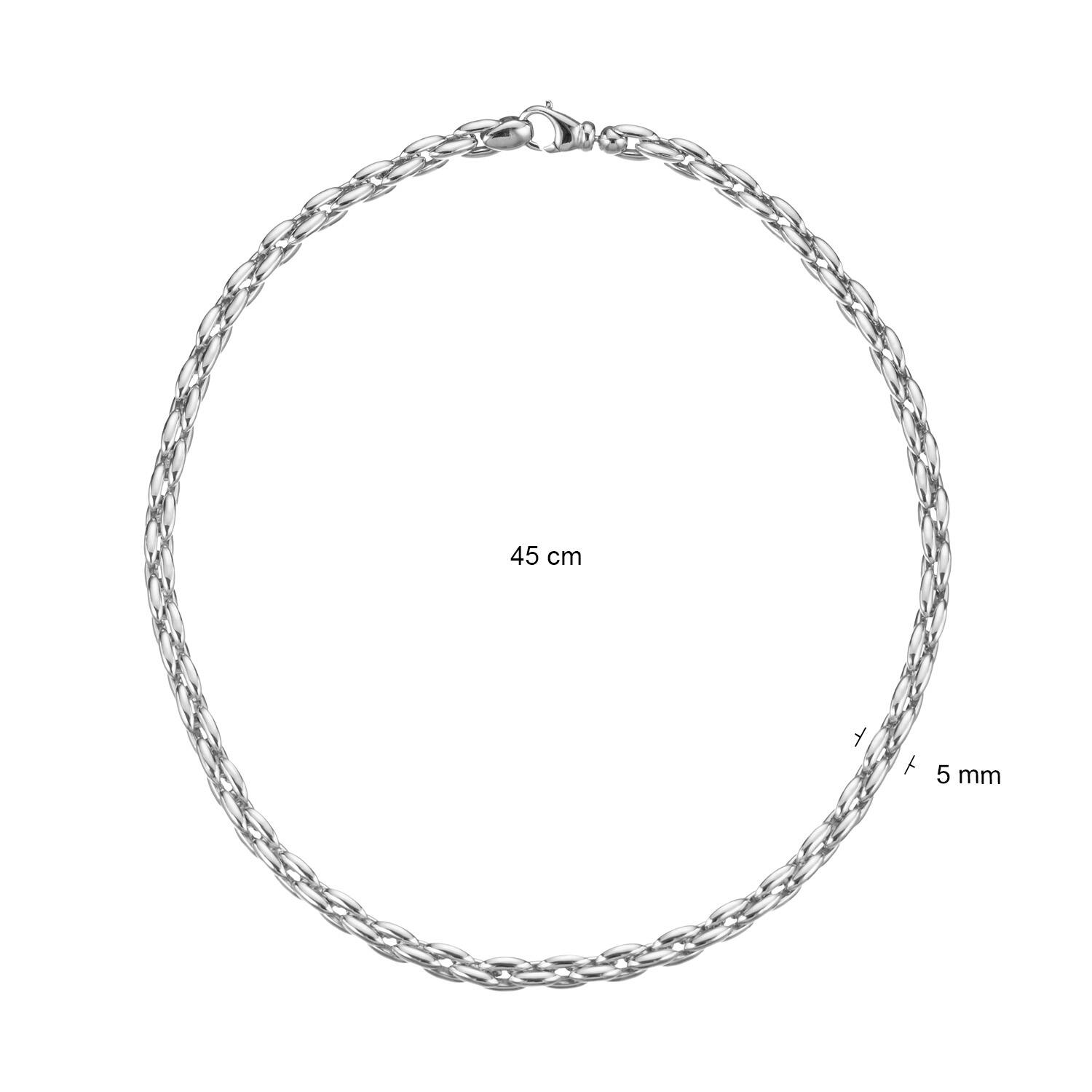  Schakelcollier - Zilver - 45cm
