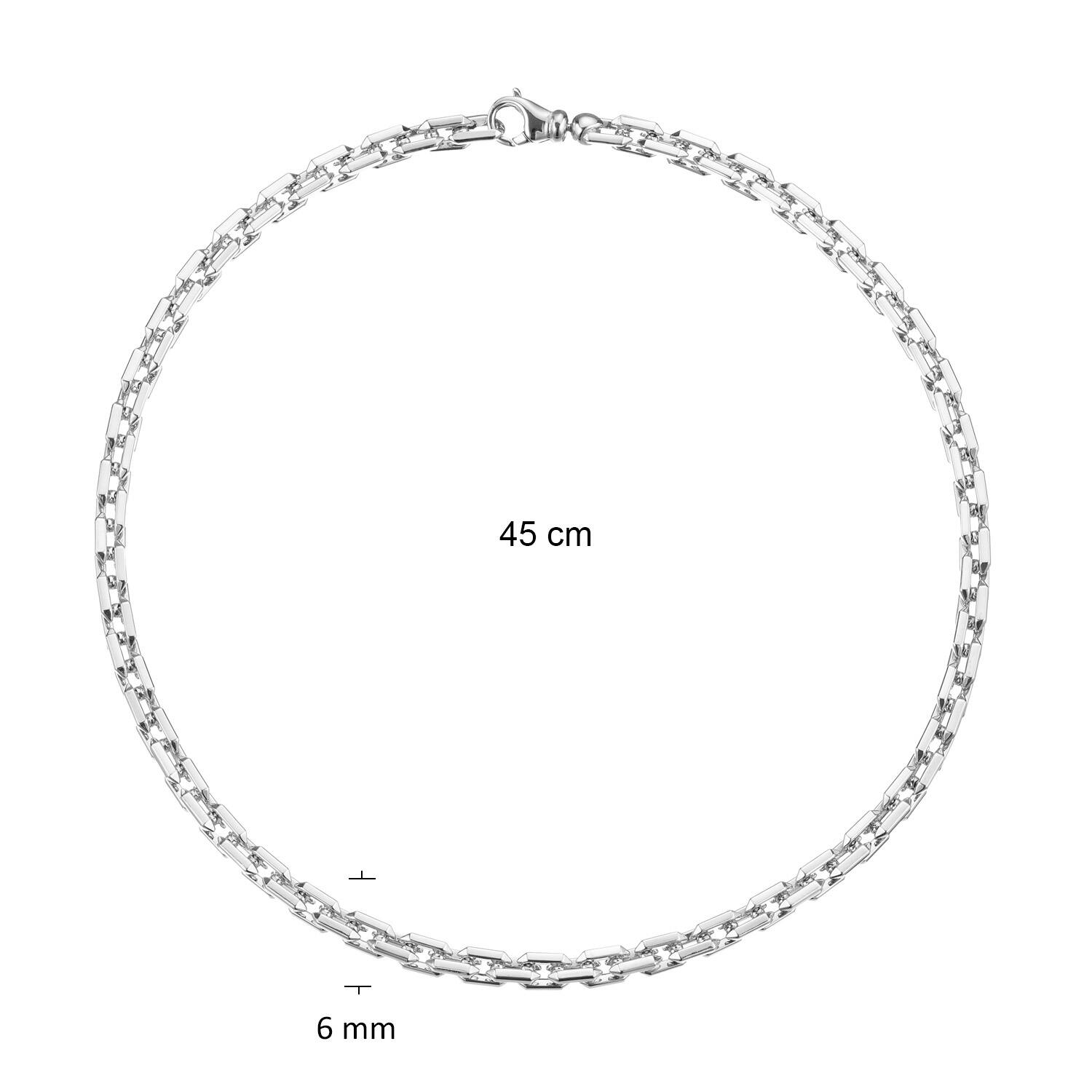  Colliers maillons - Argent - 45cm