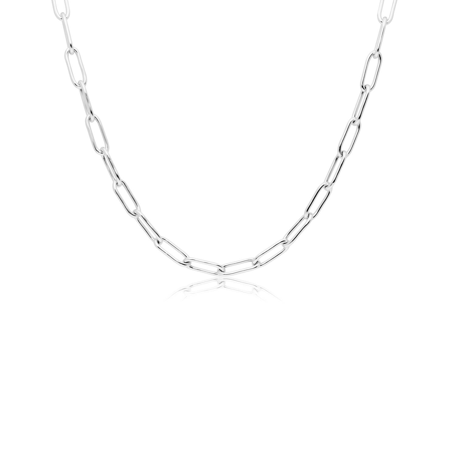  Collier - Paperclip - Zilver - 45cm
