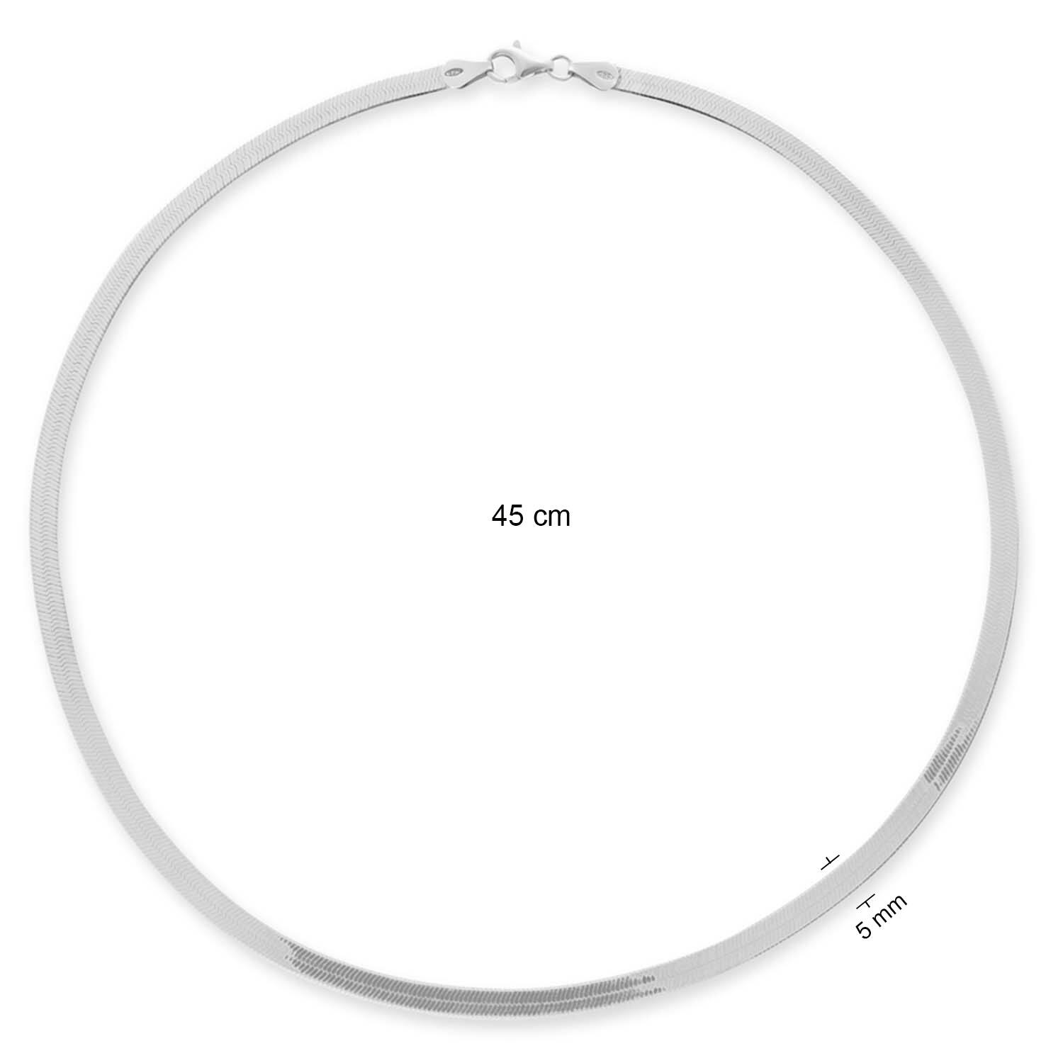  Schakelcollier - Gourmet - Zilver - 45cm