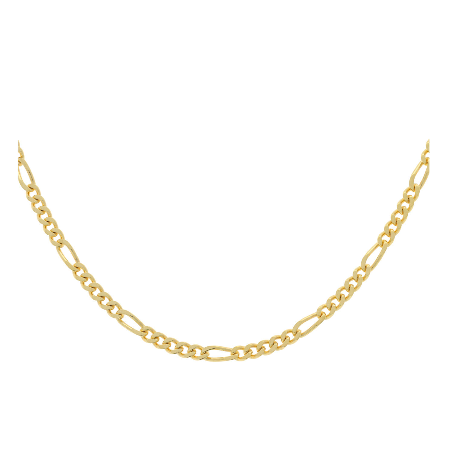  Collier - Figaro - Zilver verguld - 45cm