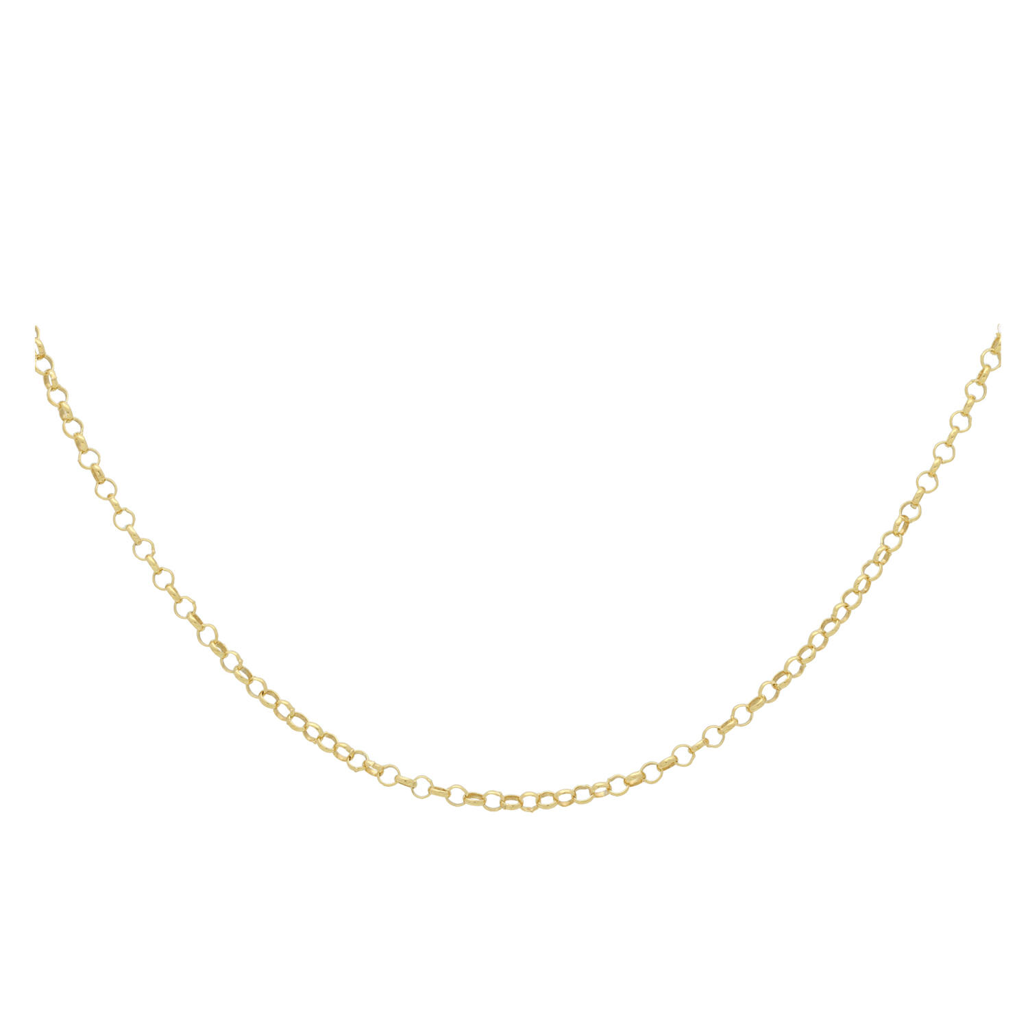  Link necklaces - Anchor - Goldplated - 45cm