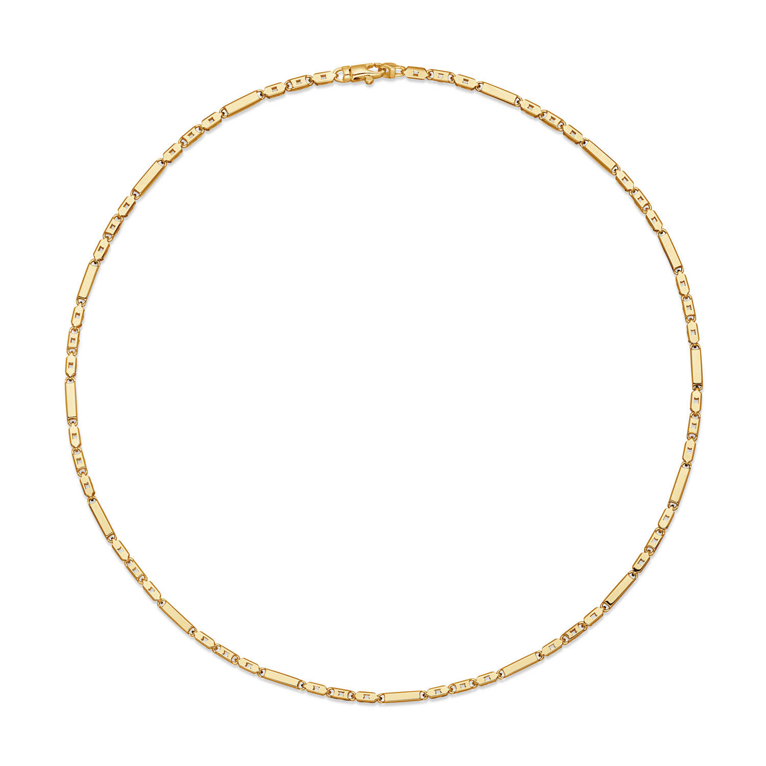  Schakelcollier - Paperclip - Zilver - 45cm