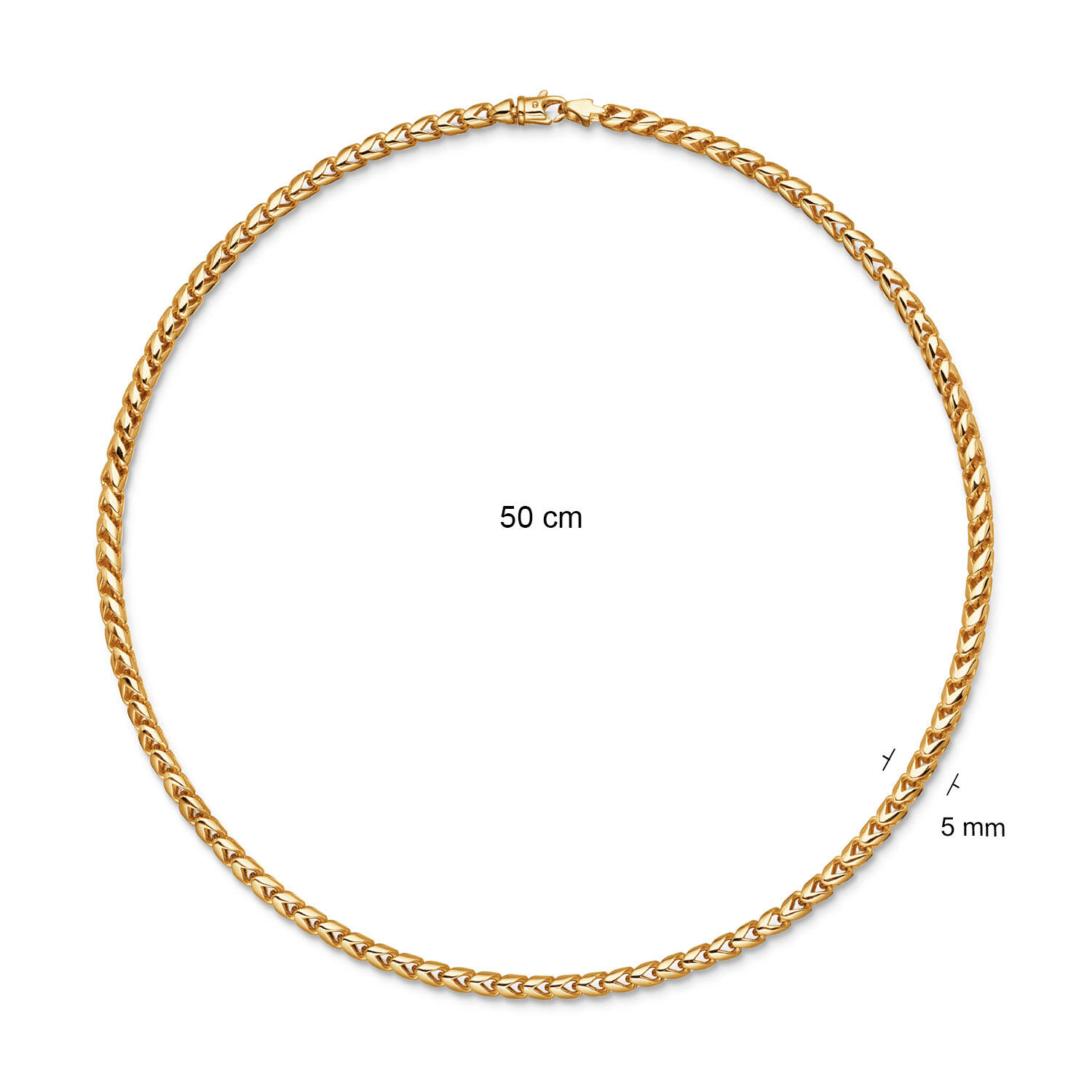  Schakelcollier - Fantasieschakel - Zilver - 50cm