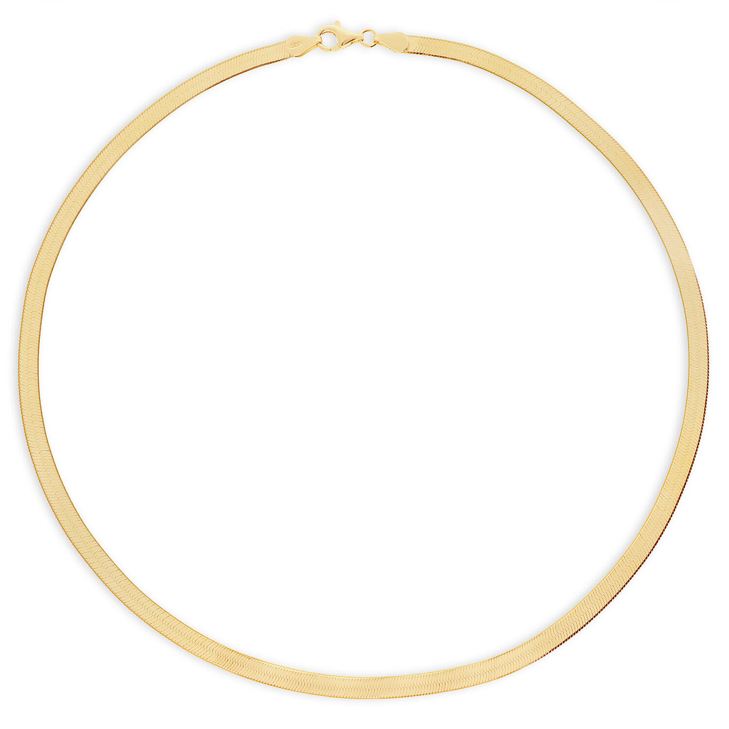  Schakelcollier - Gourmet - Zilver verguld - 45cm