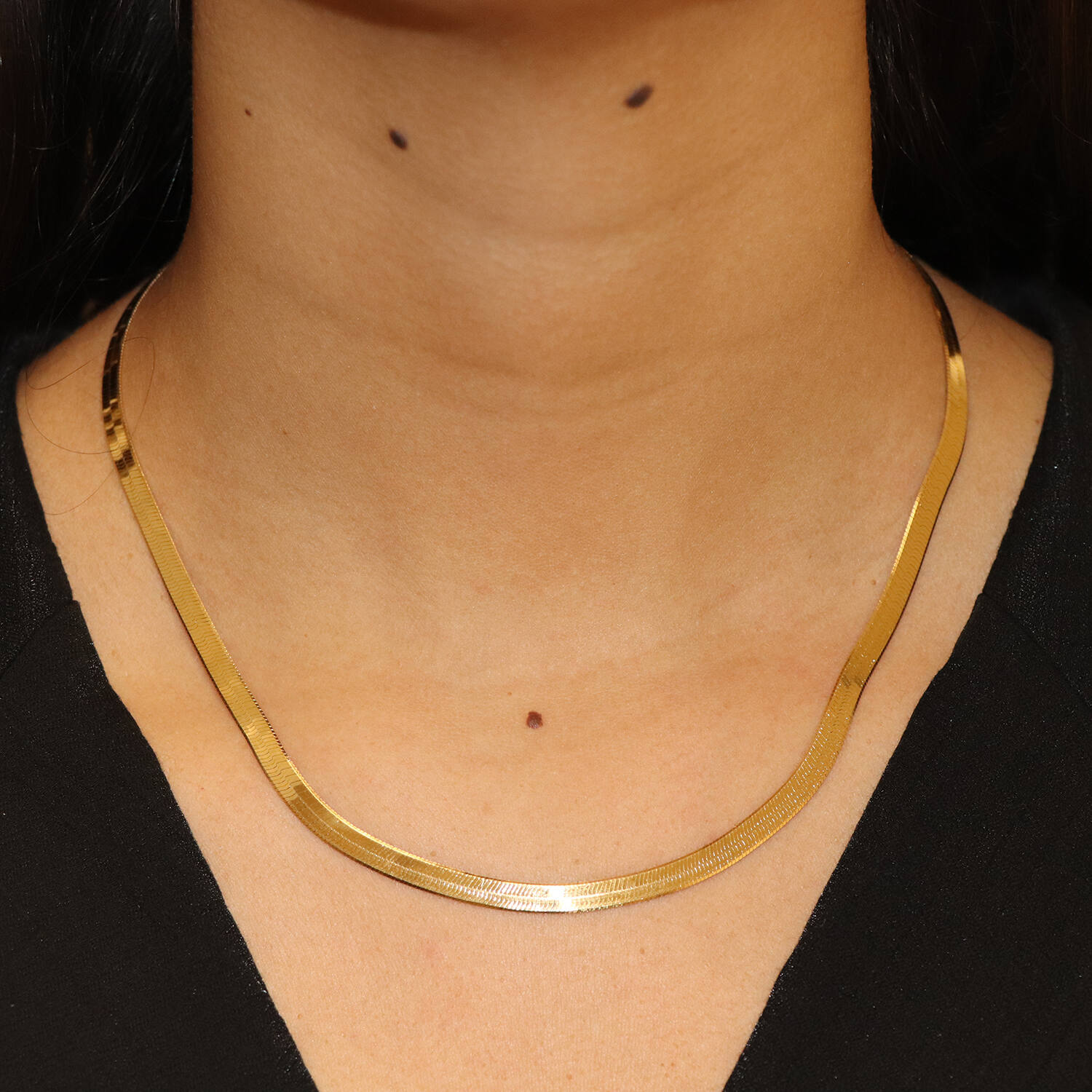  Schakelcollier - Gourmet - Zilver verguld - 45cm