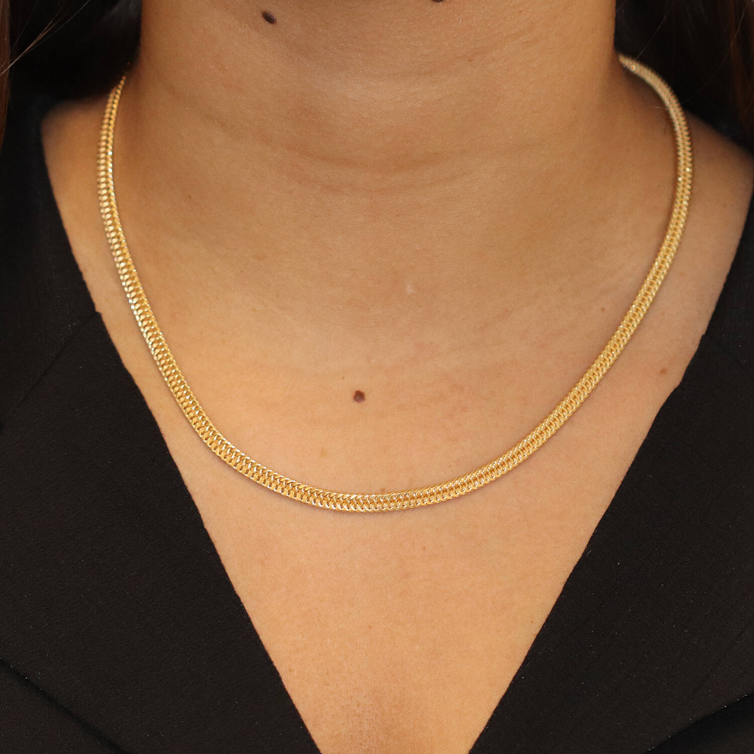  Necklaces with pendant - Gourmet - Goldplated - 45cm