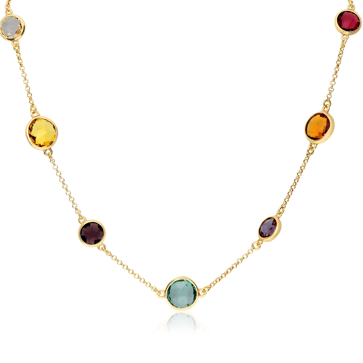  Collier - Jasseron - Zilver verguld Colors from Nature - 