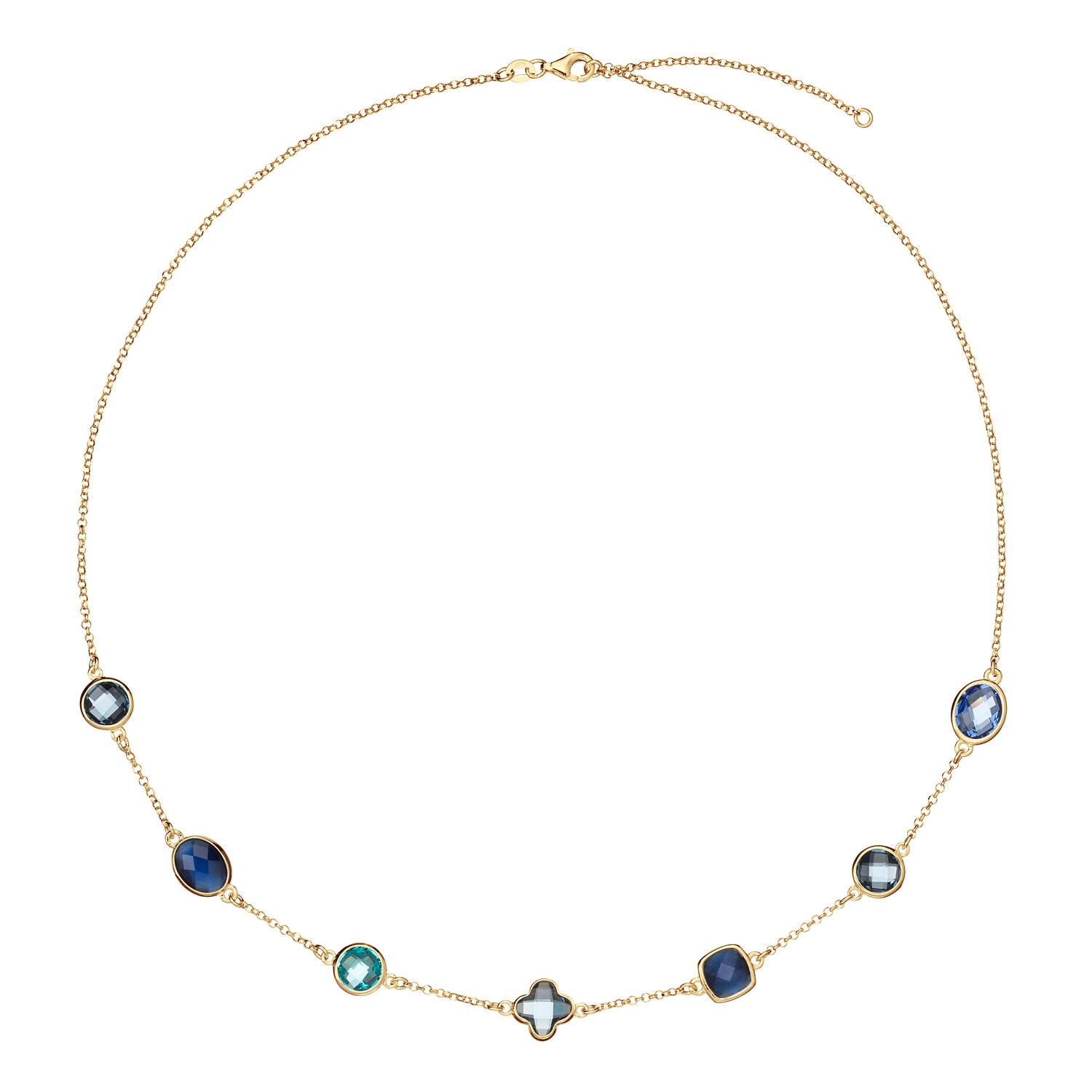  Collier - Jasseron - Zilver verguld - 55cm Colors from Nature - 