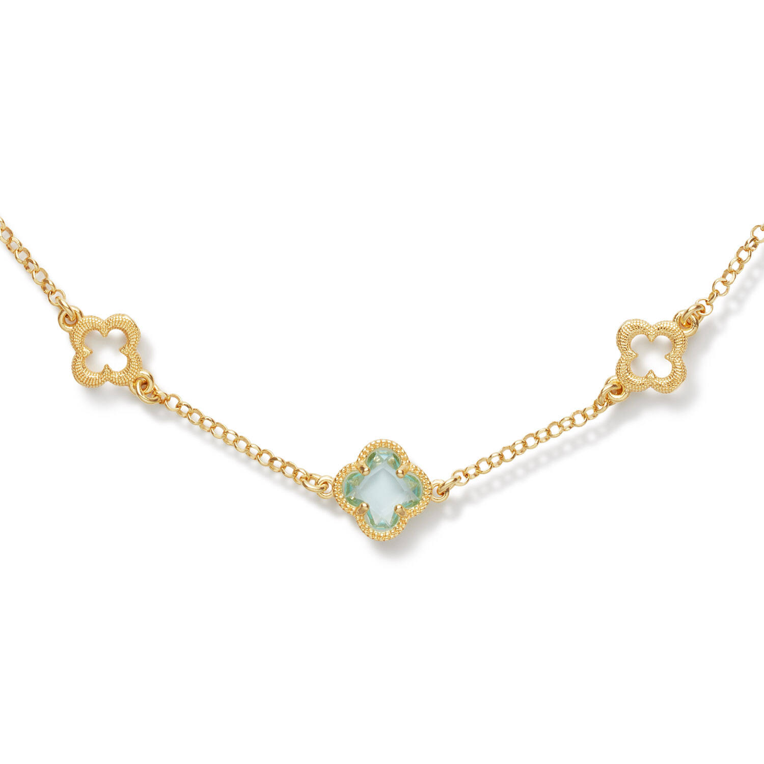  Colliers maillons - Ancre - Argent doré - 55cm Colors from Nature - 