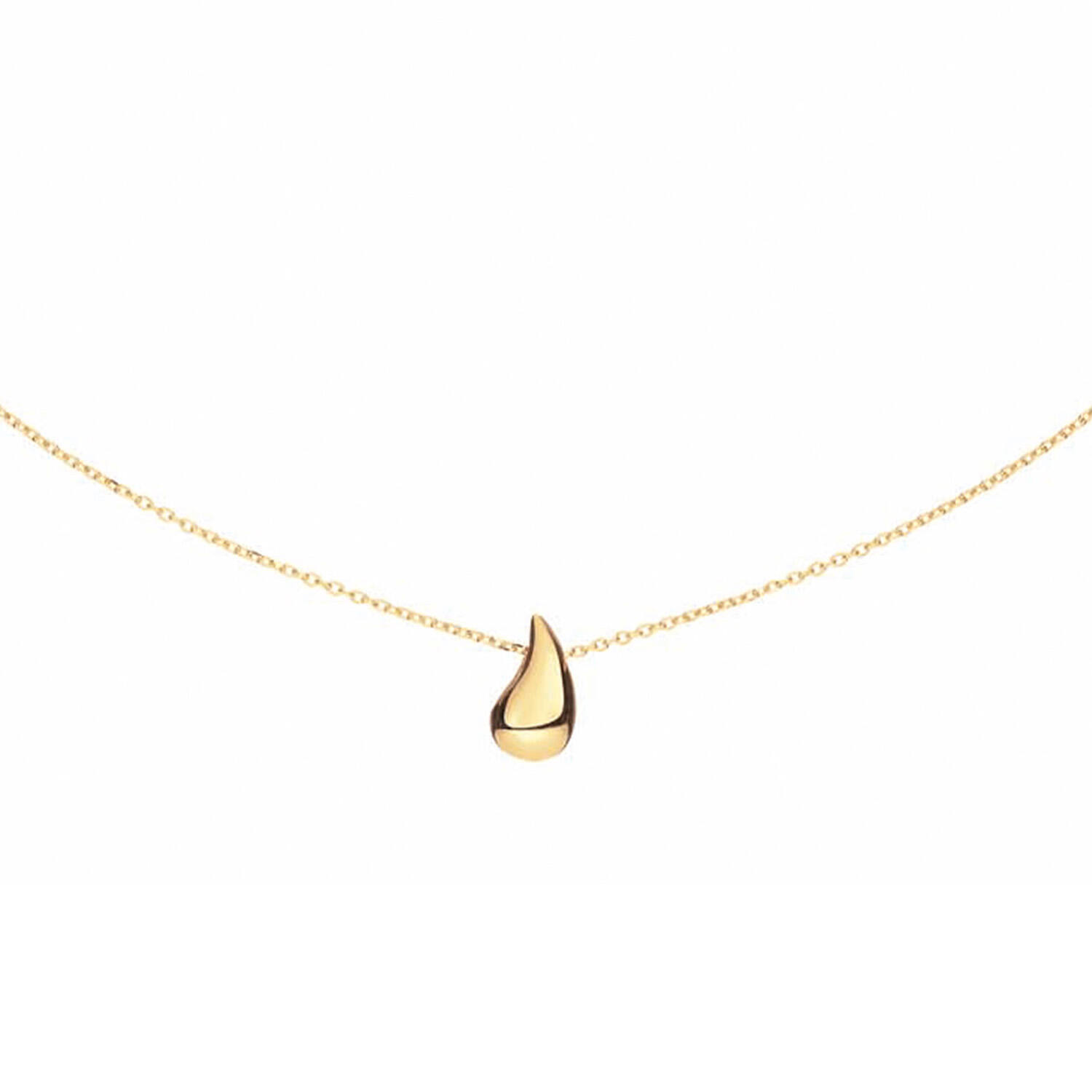  Collier - Druppel - Gourmet - Zilver verguld - 45cm