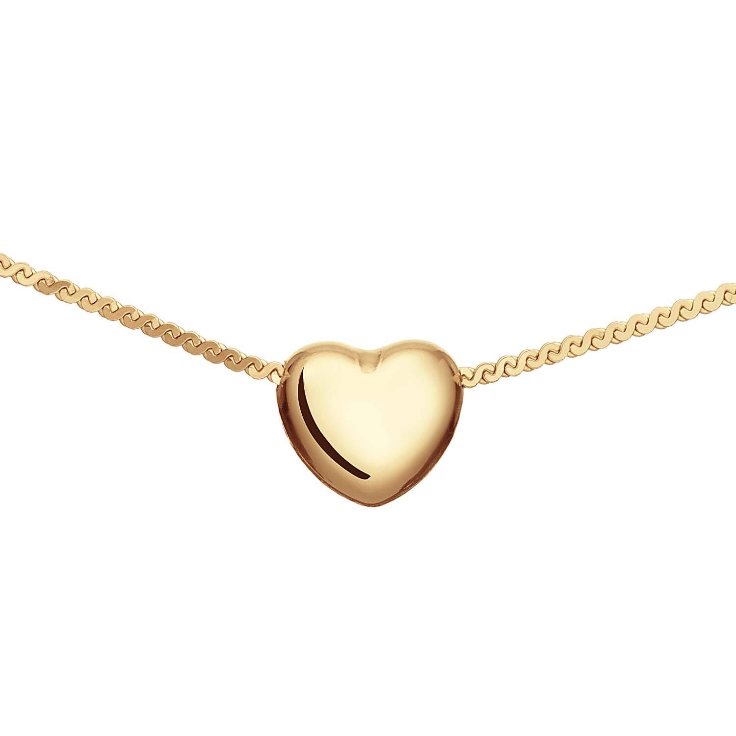  Necklaces with stone - Heart - Fantasy link - Goldplated - 45cm
