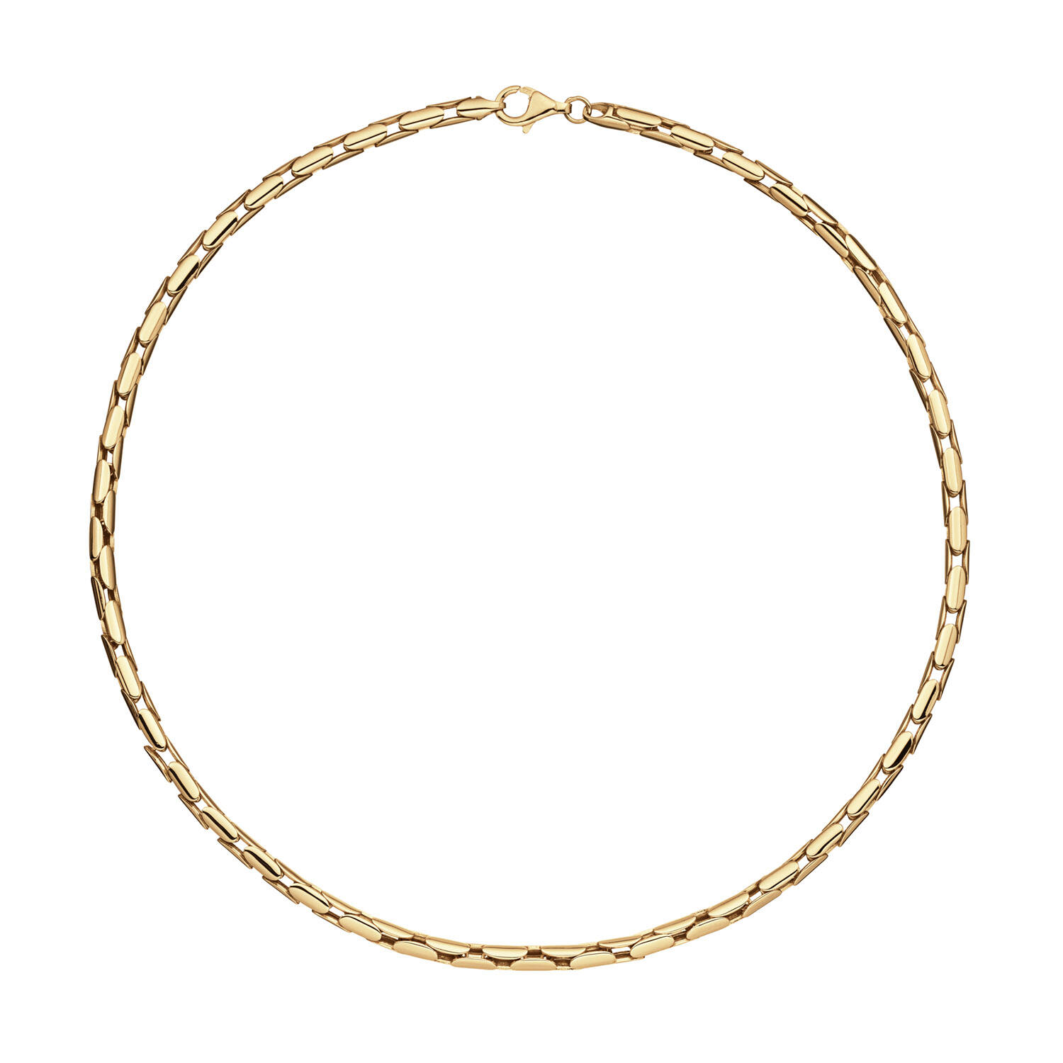  Link necklaces - Palmier, Foxtail - Silver - 45cm