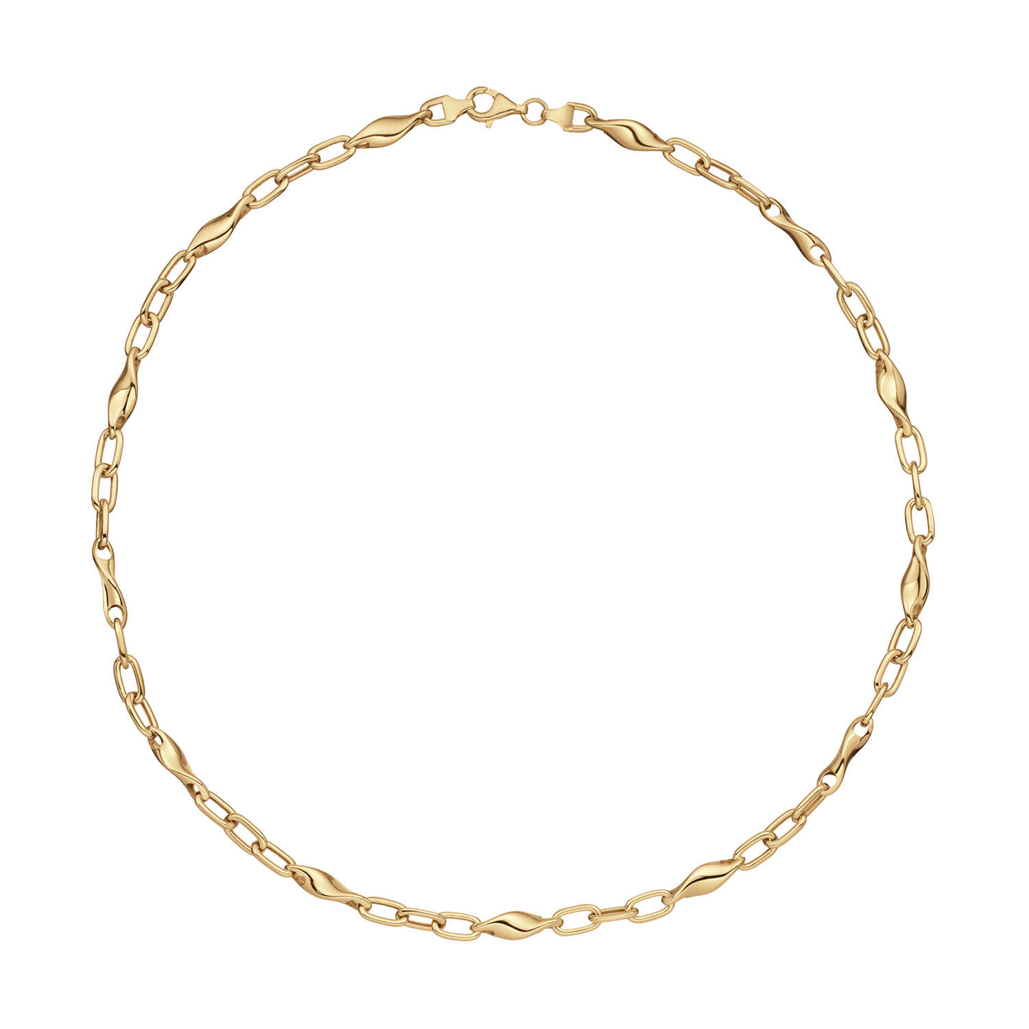  Schakelcollier - Anker - Zilver - 45cm