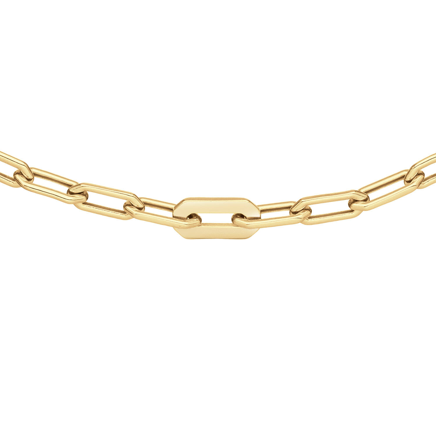  Schakelcollier - Anker - Zilver - 45cm