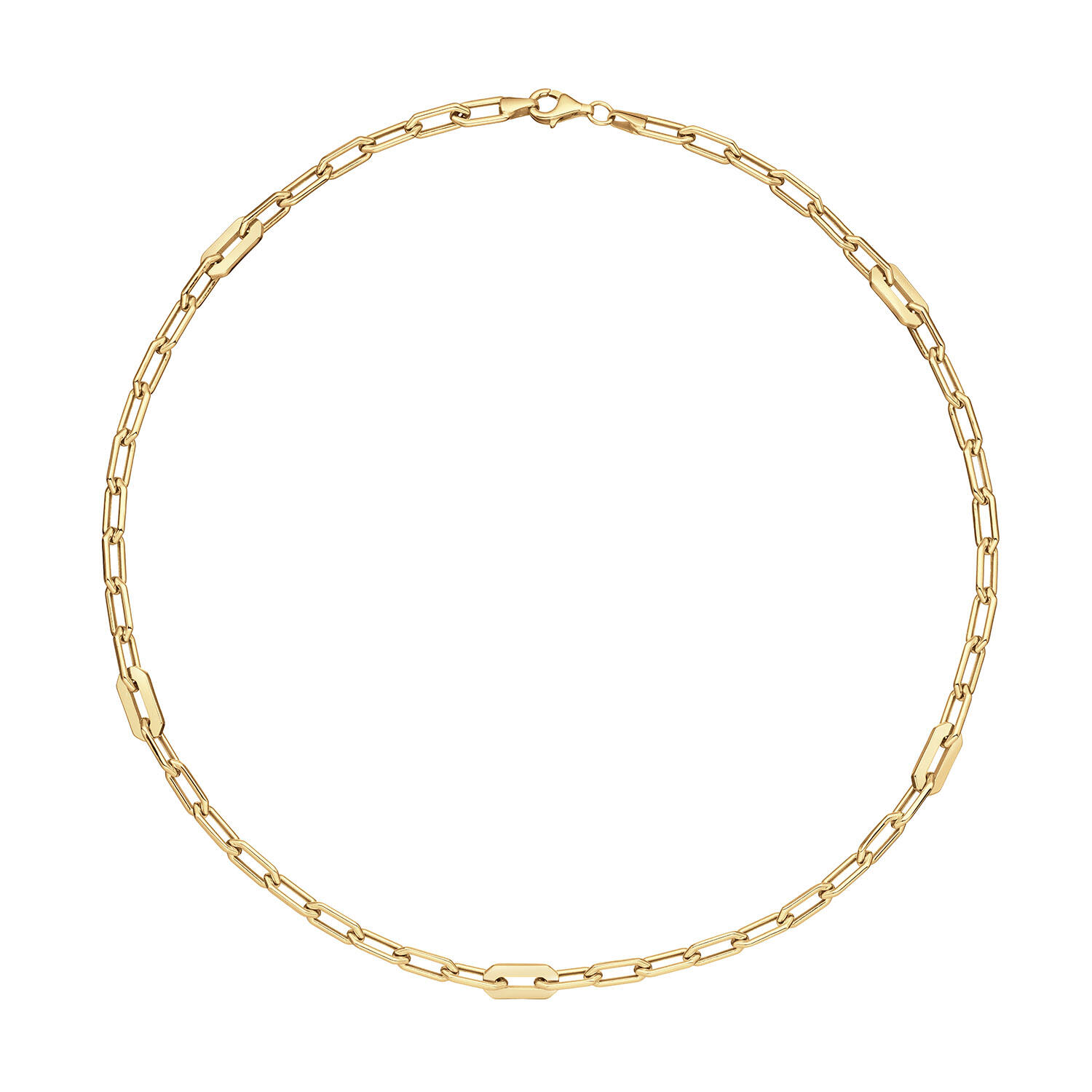 Schakelcollier - Anker - Zilver - 45cm