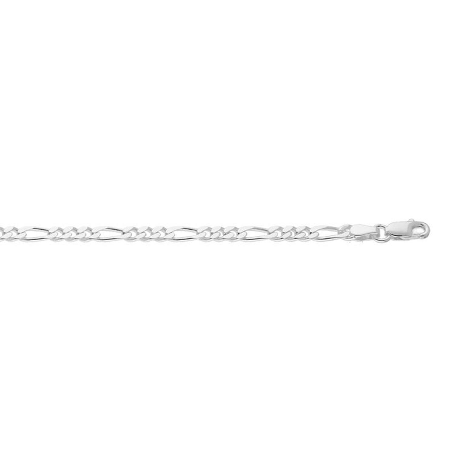  Gliederarmbänder - Figaro - 3mm - 19cm