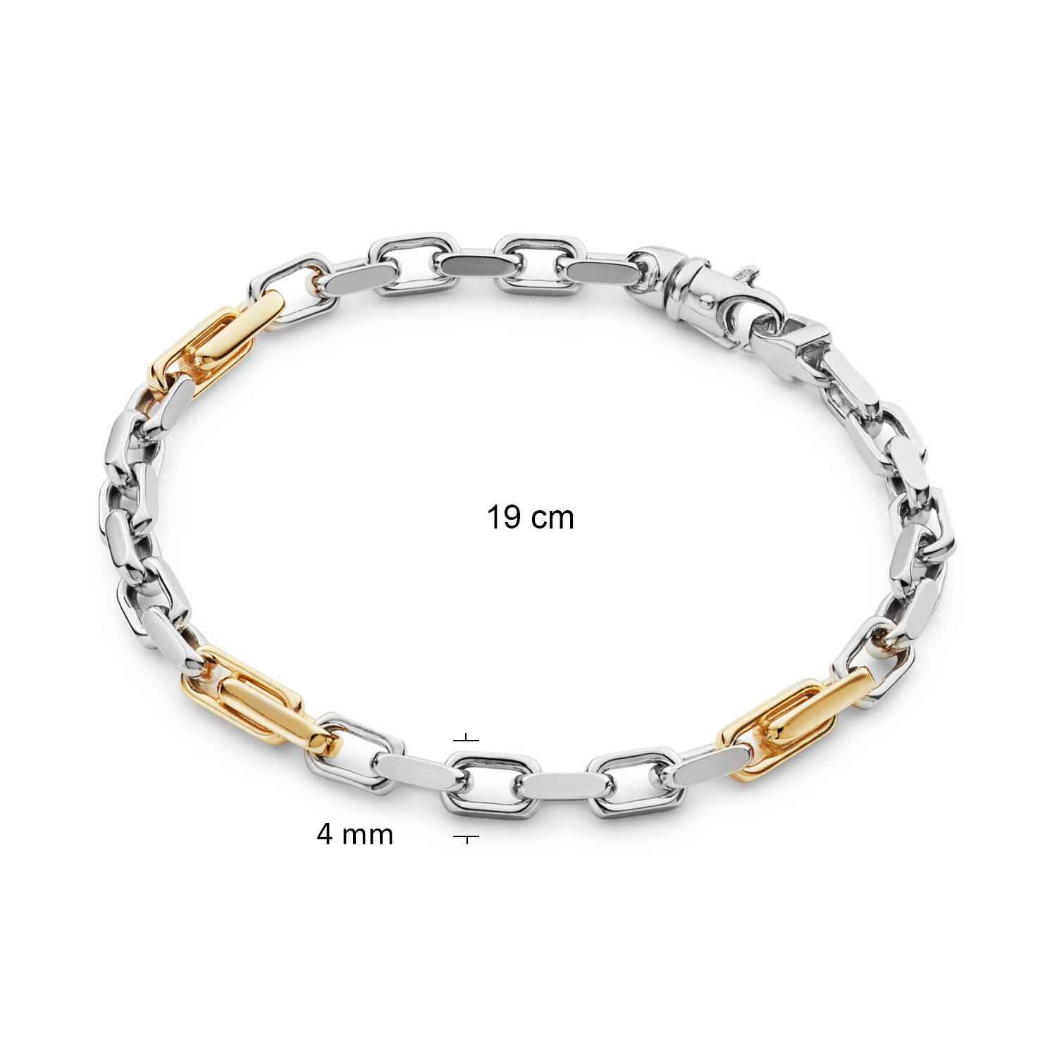  Schakelarmband - Koord - 4mm - 19cm
