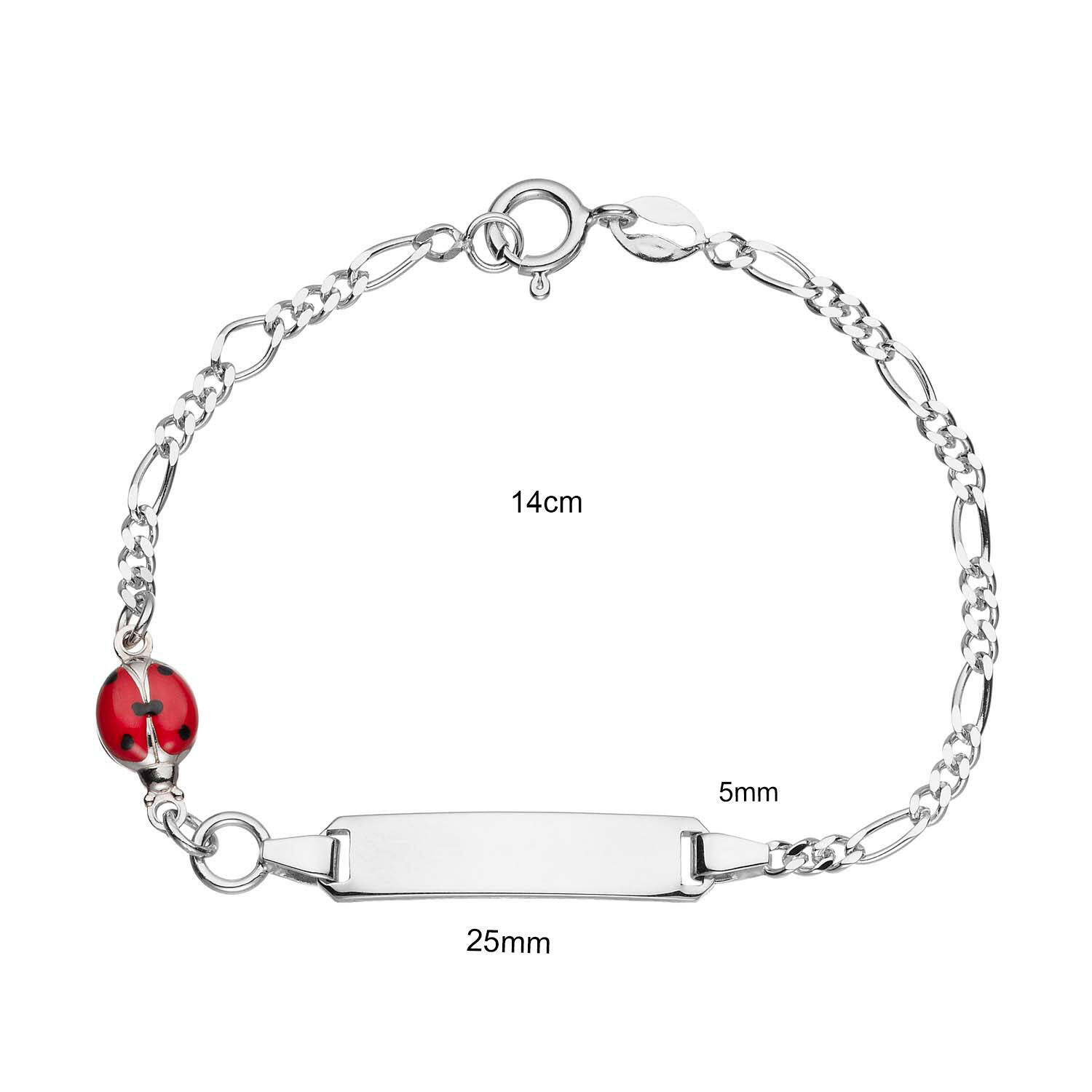  Bracelets gourmettes - Figaro - Animal - 25mm - 14cm