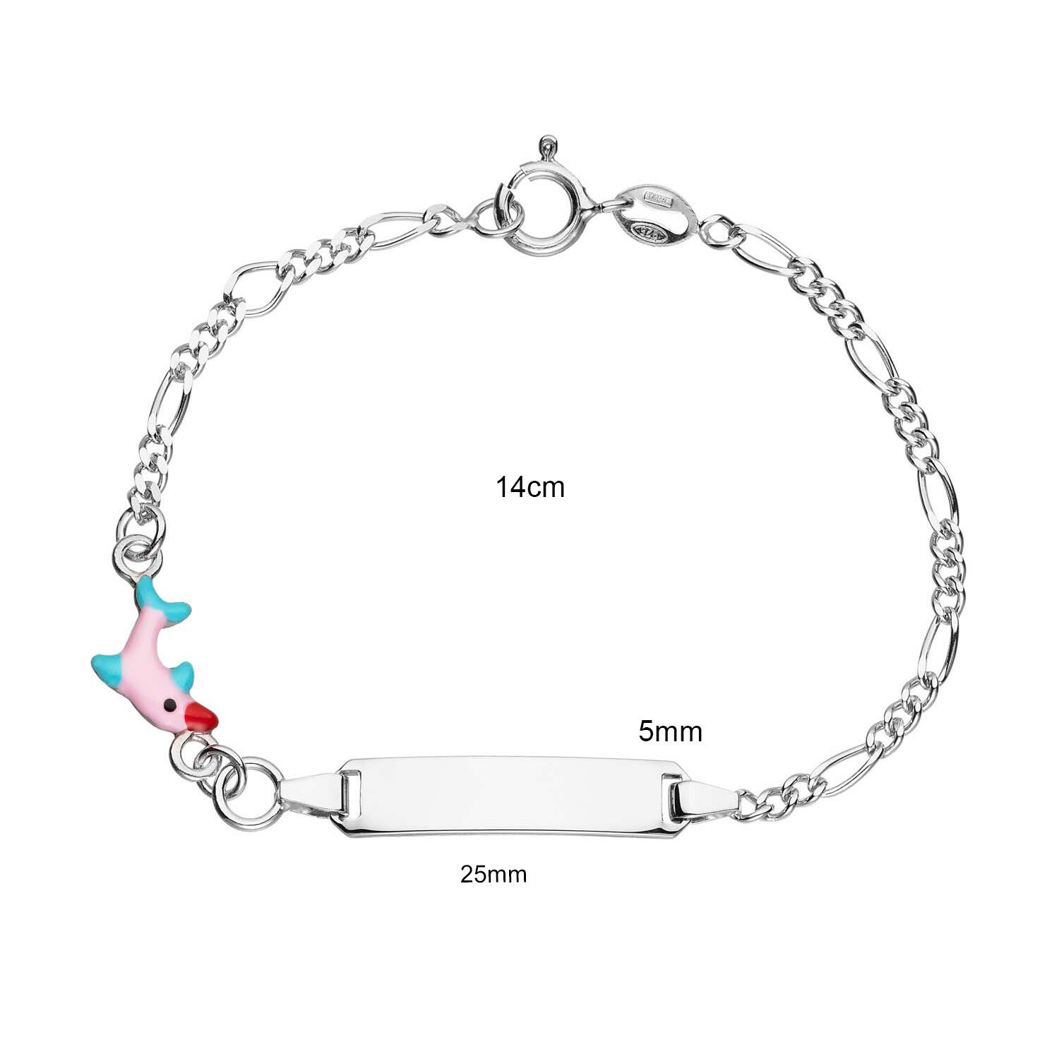  Bracelets à maillons - Figaro - Animal - 25mm - 14cm