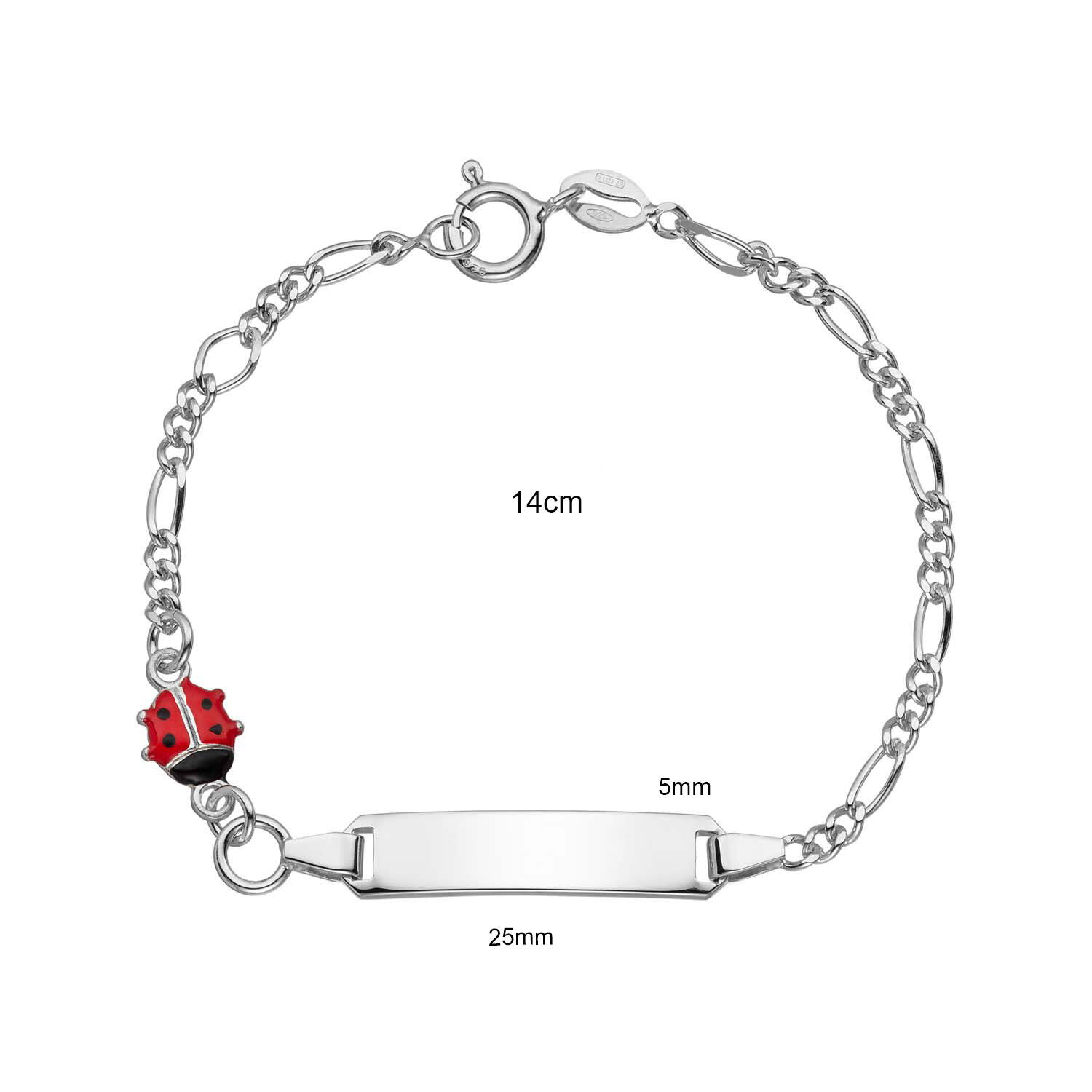  Gliederarmbänder - Figaro - Tier - 25mm - 14cm