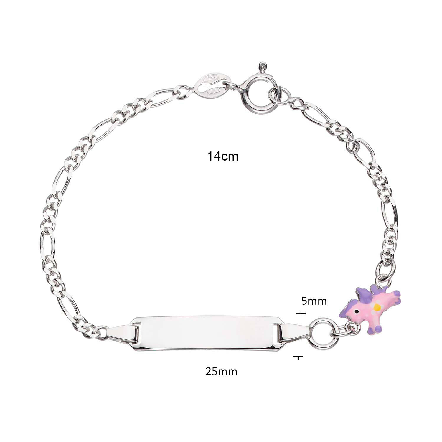  Link bracelets - Figaro - Animal - 25mm - 14cm