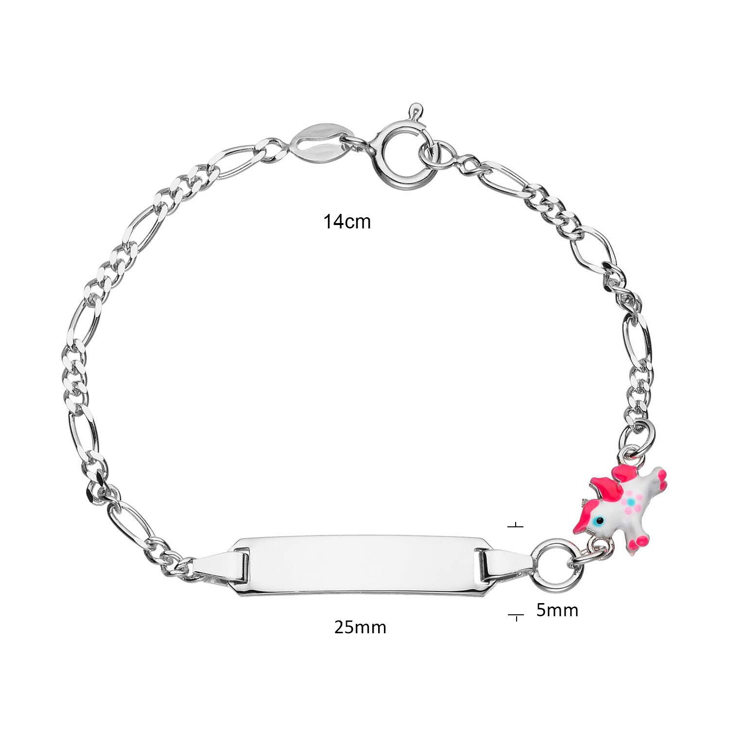  Schakelarmband - Figaro - Dier - 25mm - 14cm