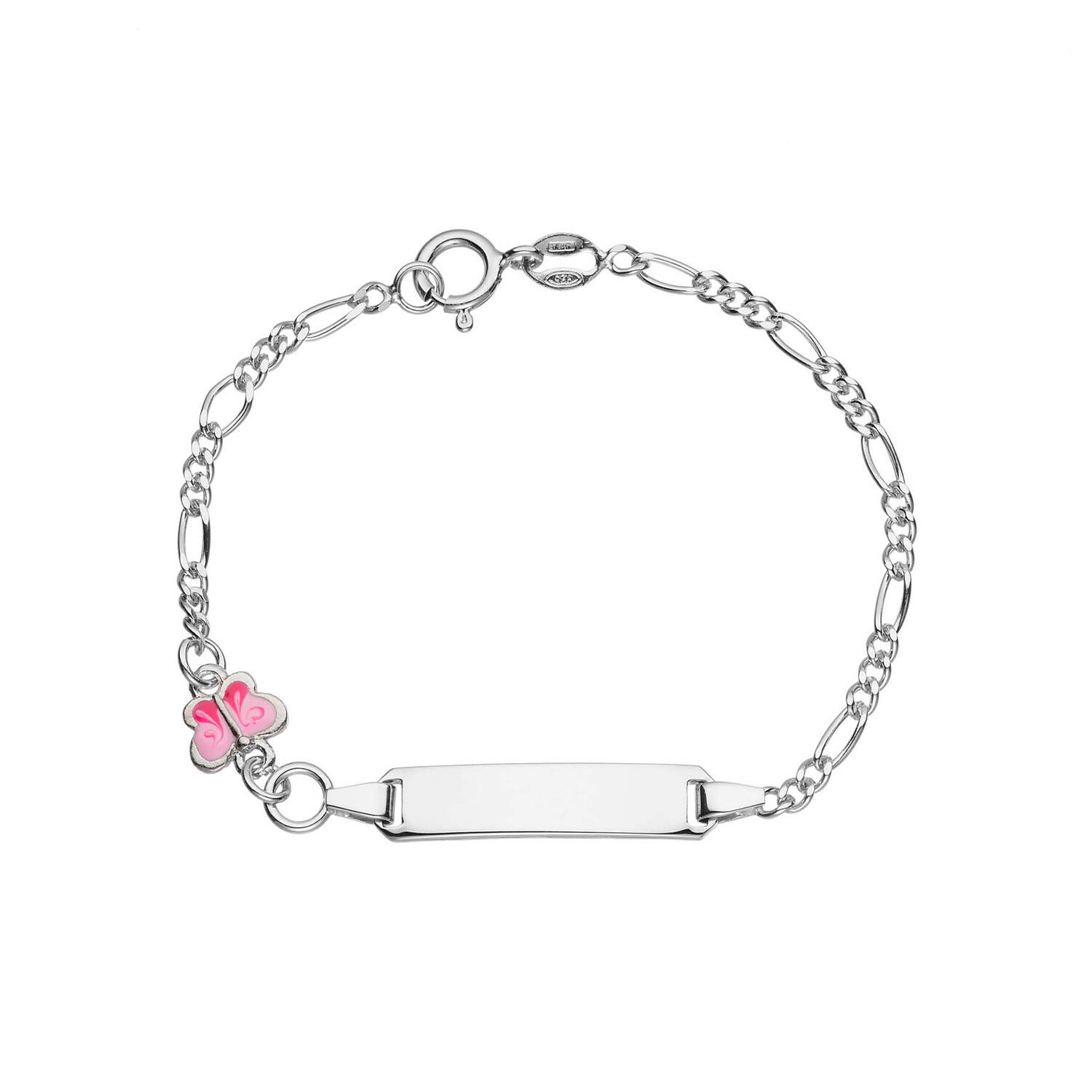  Link bracelets - Figaro - Vlinder - 25mm - 14cm