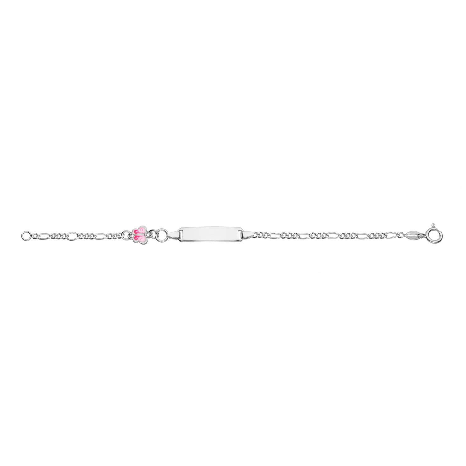 Link bracelets - Figaro - Vlinder - 25mm - 14cm