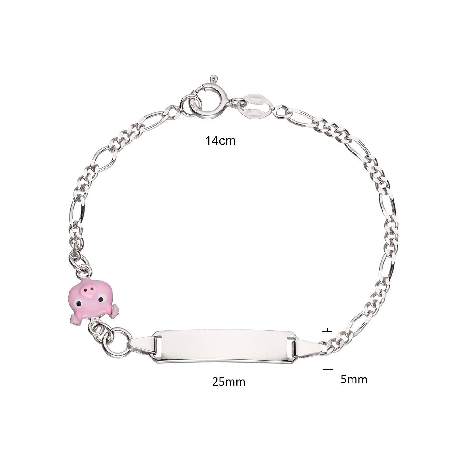  Gliederarmbänder - Figaro - Tier - 25mm - 14cm