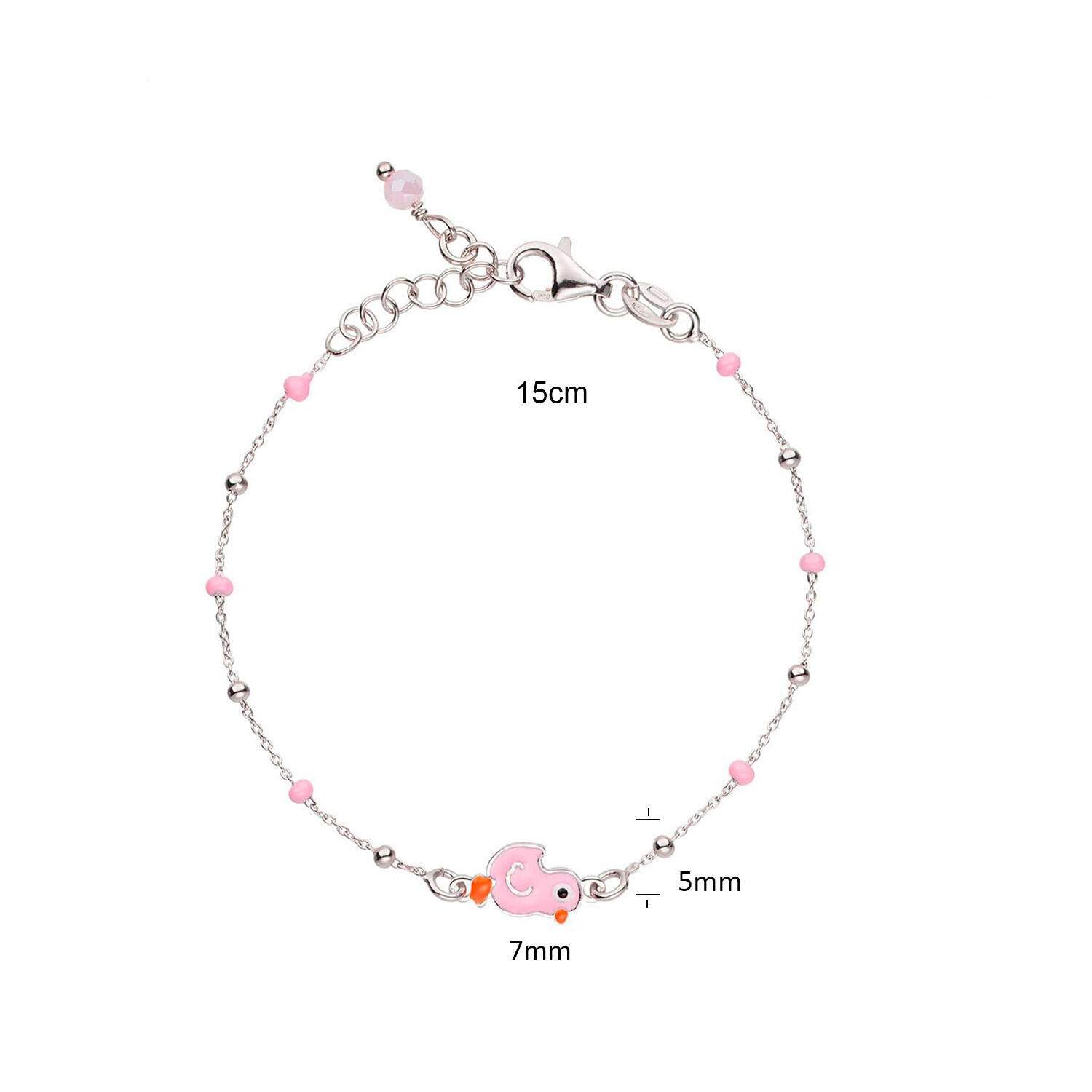  Gliederarmbänder - Anker - Tier - 5mm - 16cm