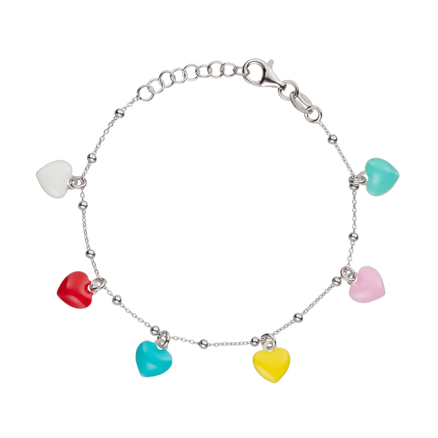  Link bracelets - Anchor - Heart - 4mm - 16cm