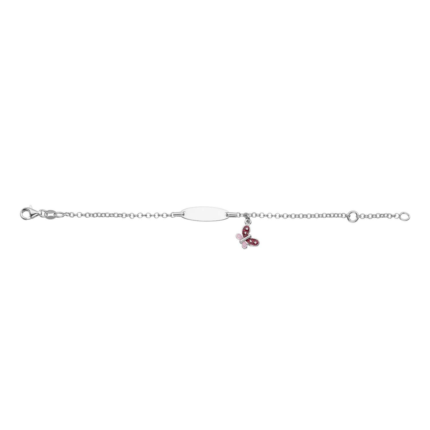  Gliederarmbänder - Jasseron - Vlinder - 5mm - 16cm