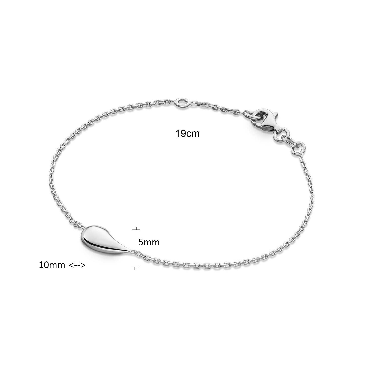  Schakelarmband - Anker - Druppel - 11mm - 19cm