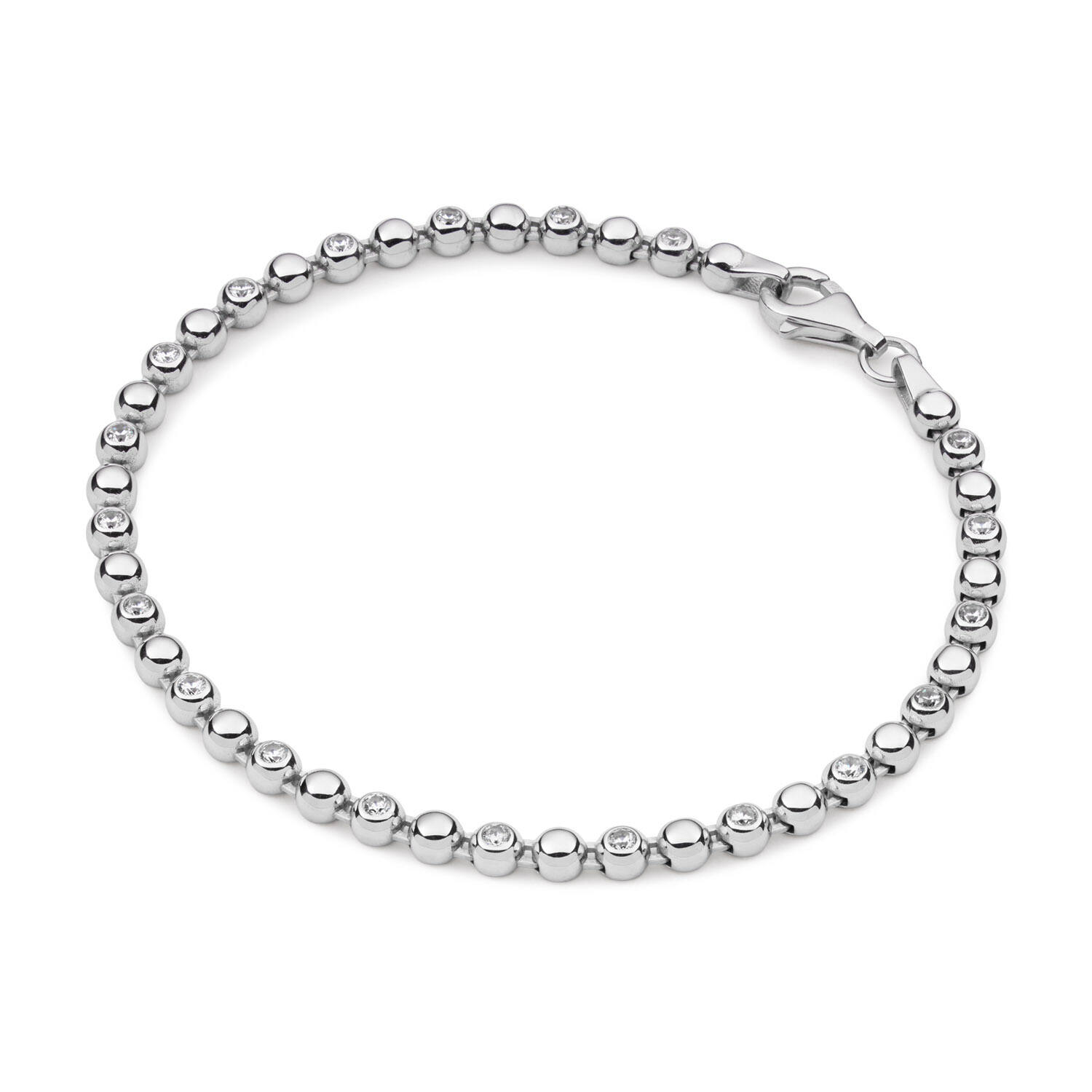  Tennisarmband - Fantasieschakel - 4mm - 19cm