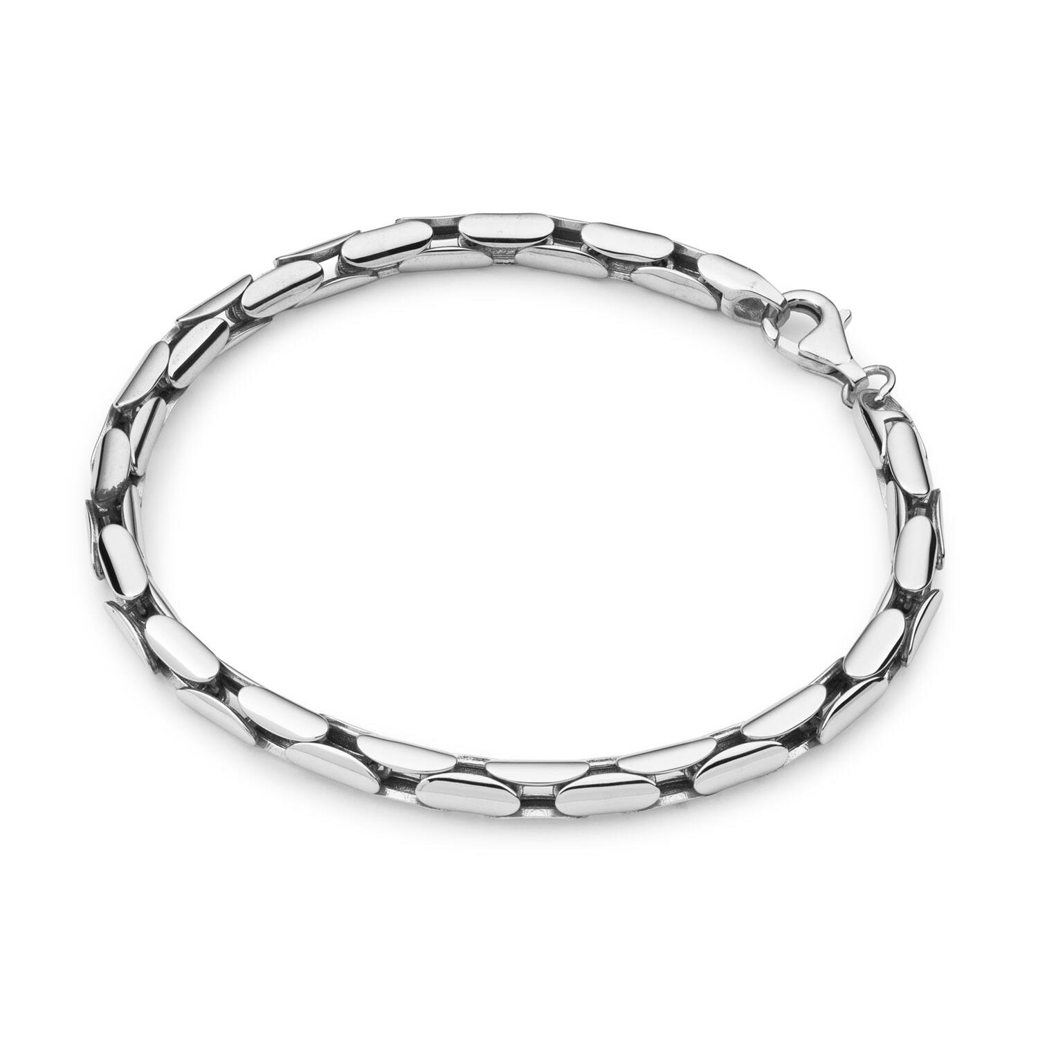  Bracelets à maillons - Palmier, queue de renard - 5mm - 19cm