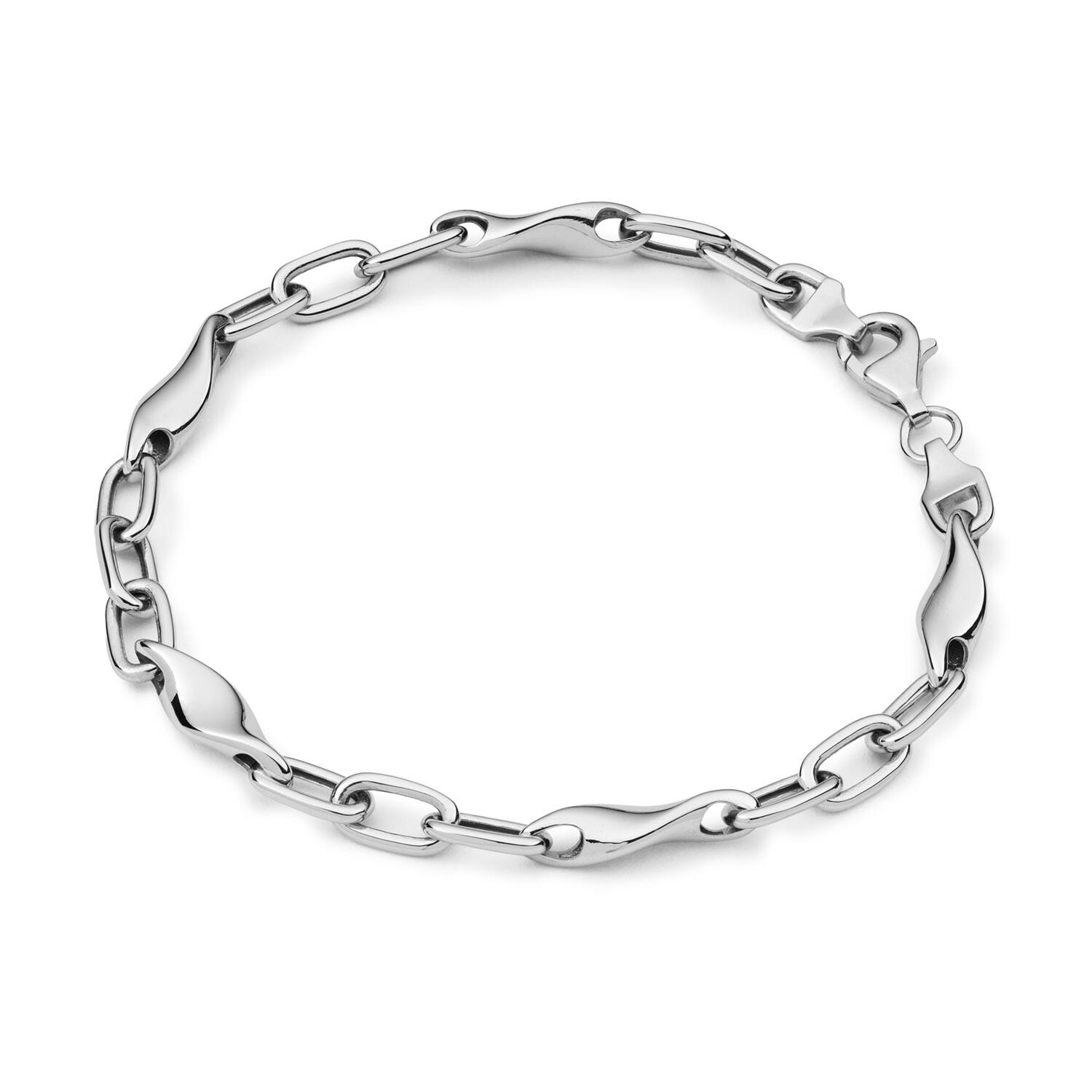  Gliederarmbänder - Anker - 5mm - 19cm