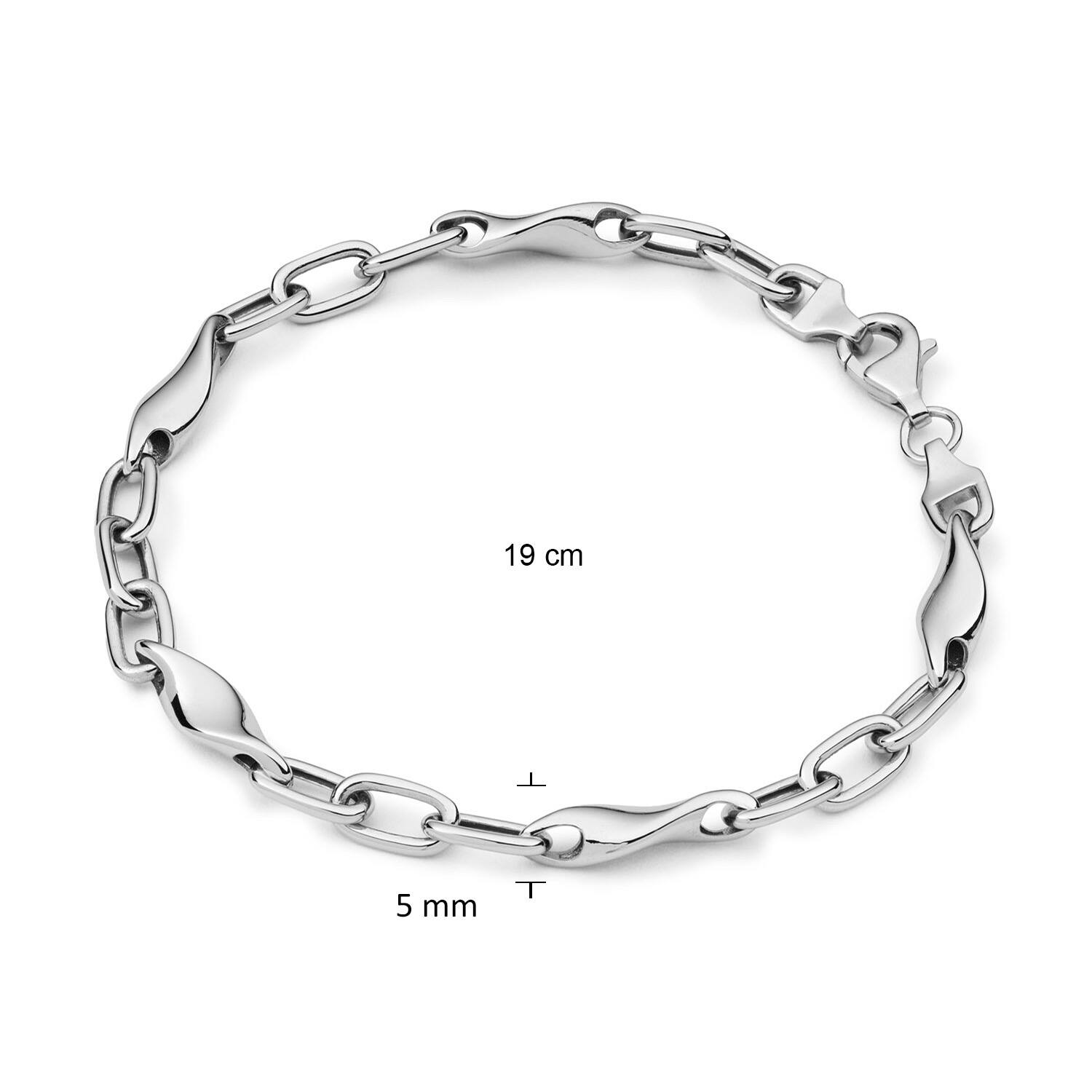  Gliederarmbänder - Anker - 5mm - 19cm