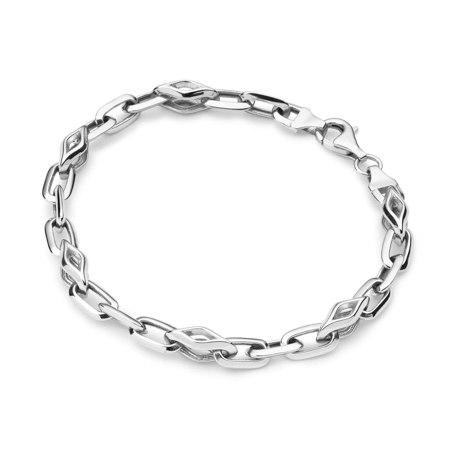 Link bracelets - Anchor - 6mm - 19cm