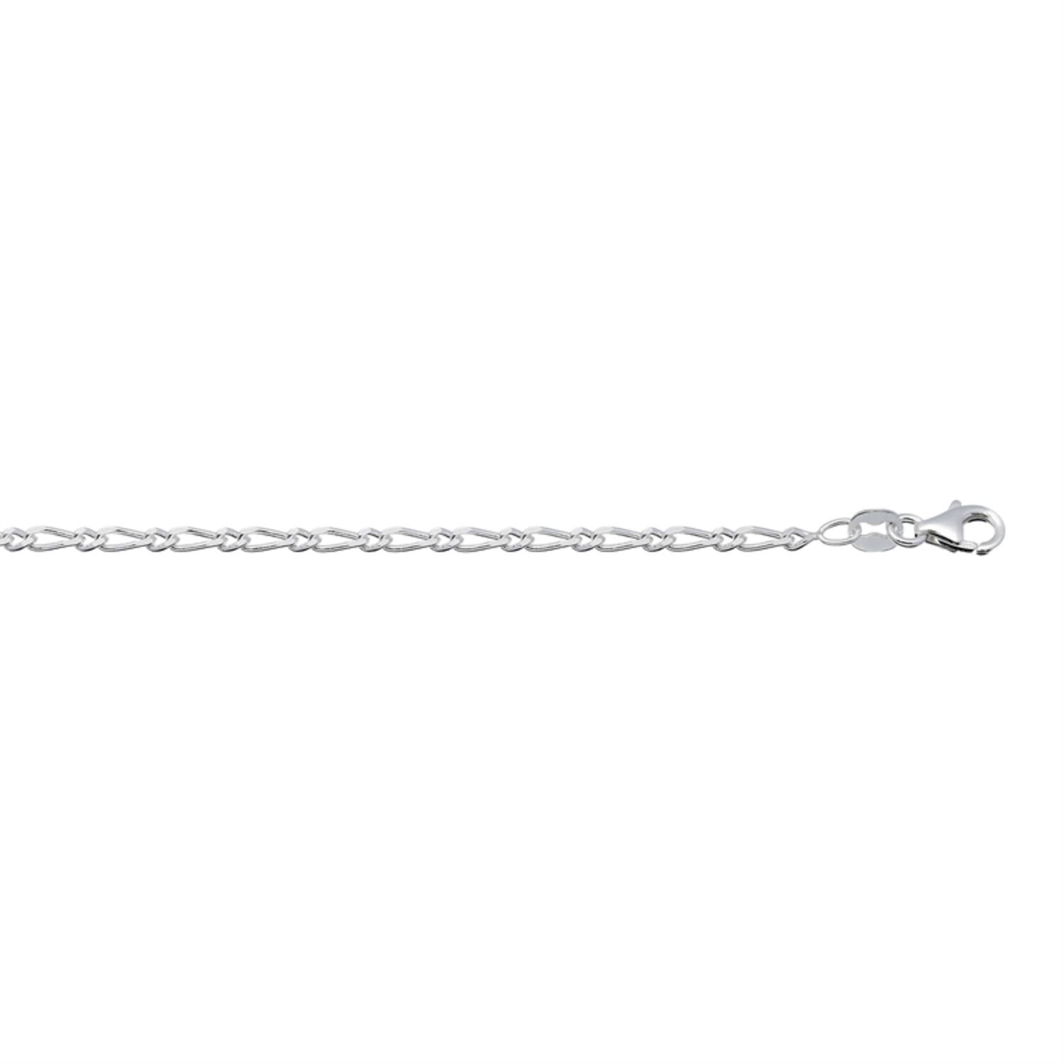  Bracelets à maillons - Figaro - 2.3mm - 19cm