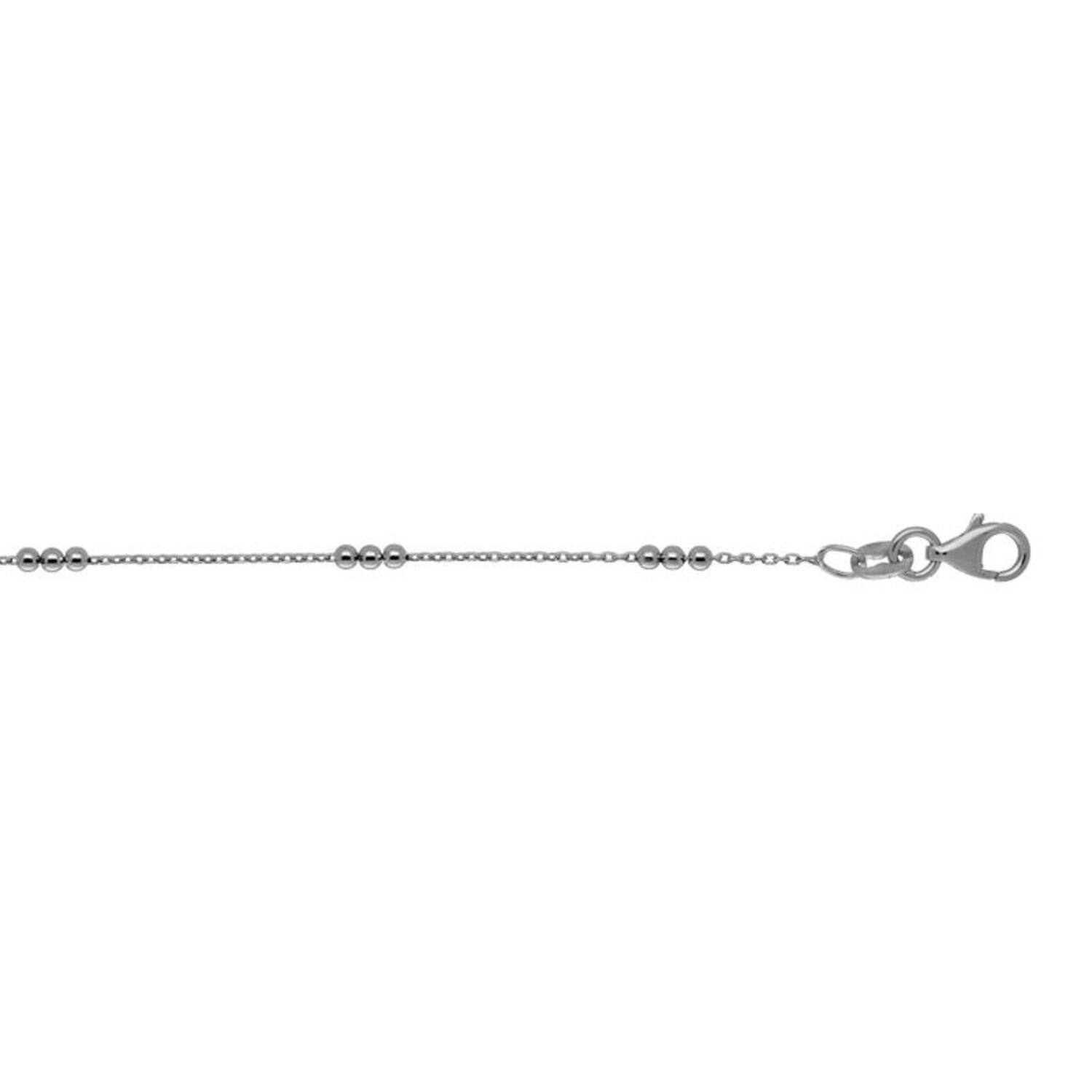  Schakelarmband - Blokjes, Balletjes - 0.9mm - 19cm