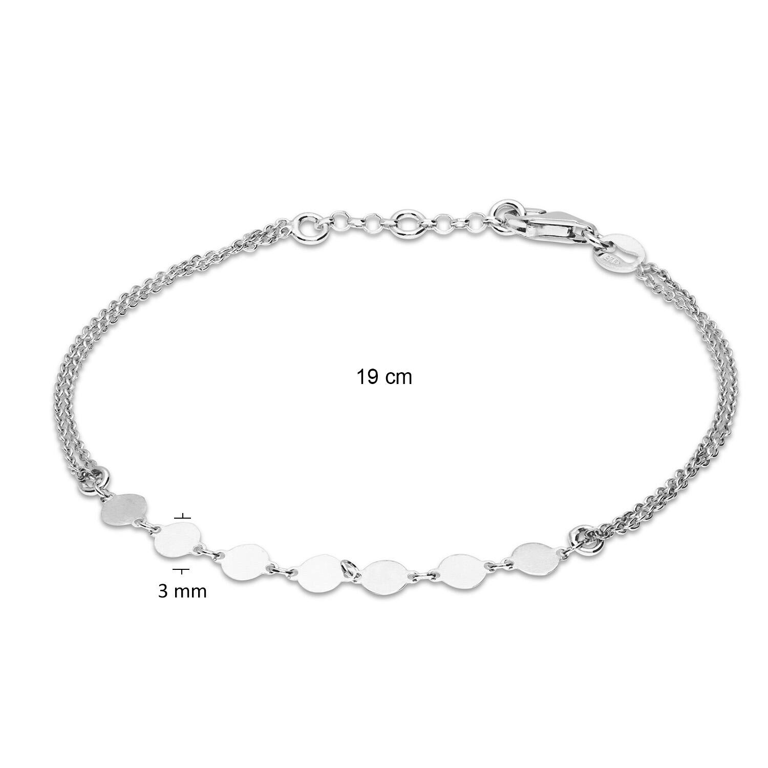  Charmarmbänder - Anker - Discjes - 4mm - 19cm