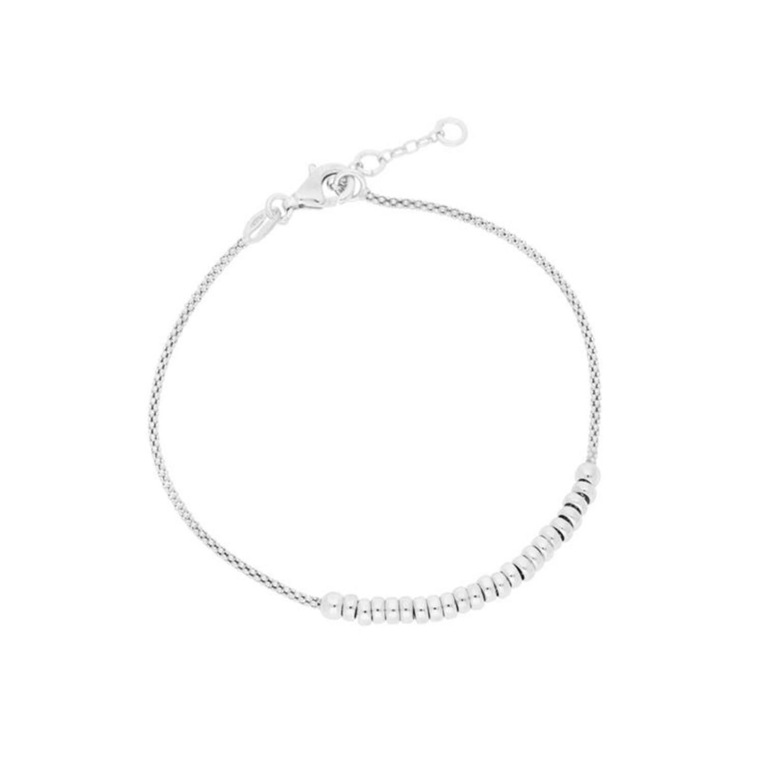  Bedelarmband - Popcorn - Ringetjes - 3mm - 19cm
