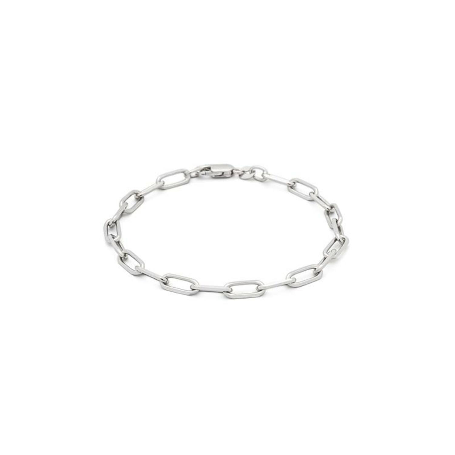  Link bracelets - Paper clip - 4.6mm - 19cm