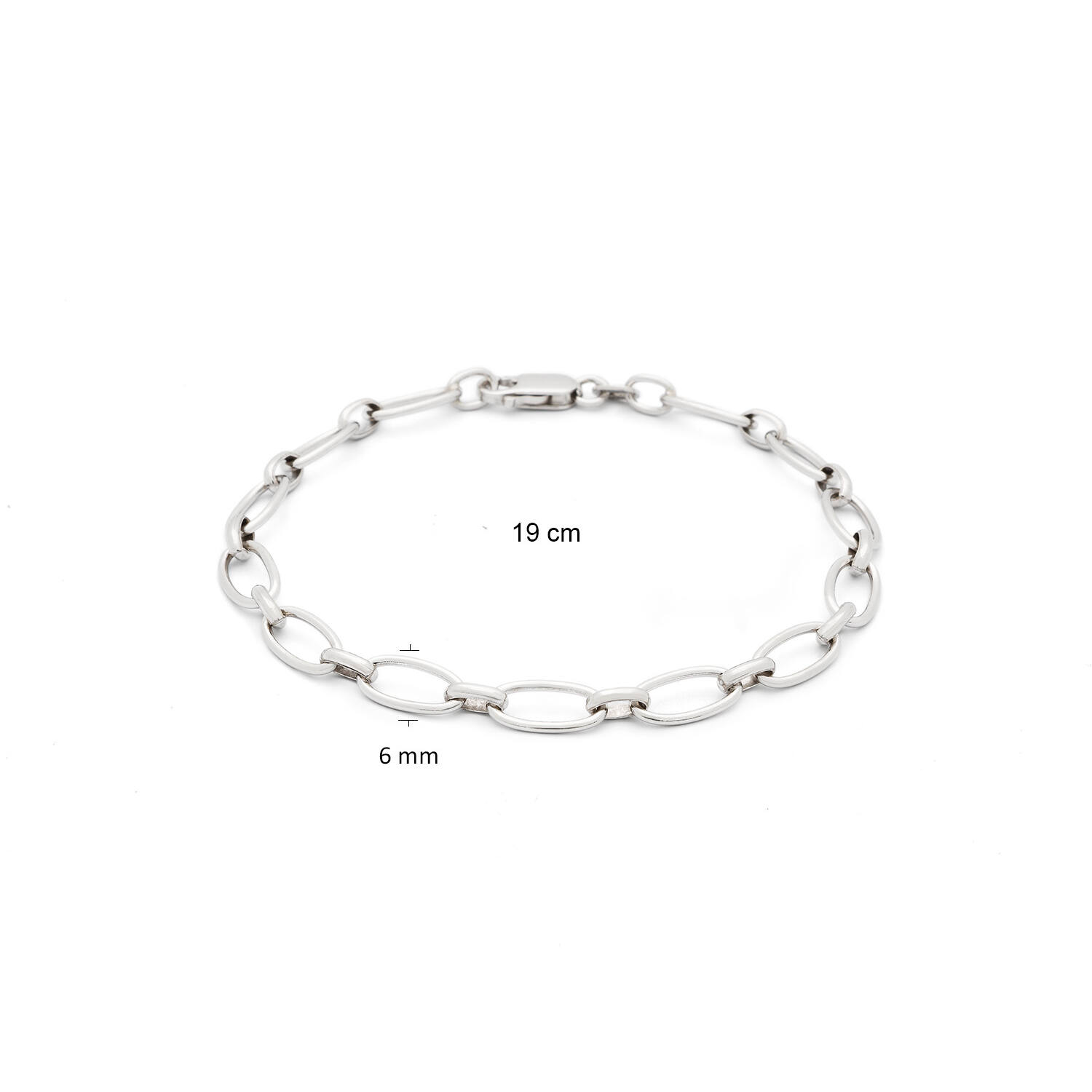  Bracelets à maillons - Fermé définitivement - 5.7mm - 19cm
